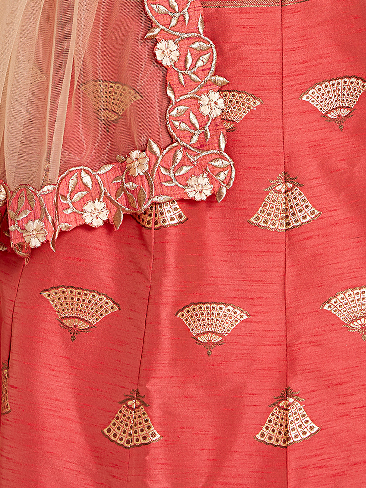 MIMOSA Women's Art Silk Semi-Stitched Lehenga with Unstitched Blouse and Dupatta