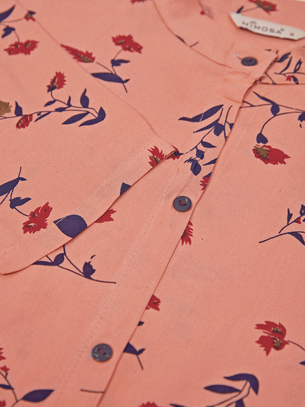 Mimosa Women Orange Color Printed Straight Kurta