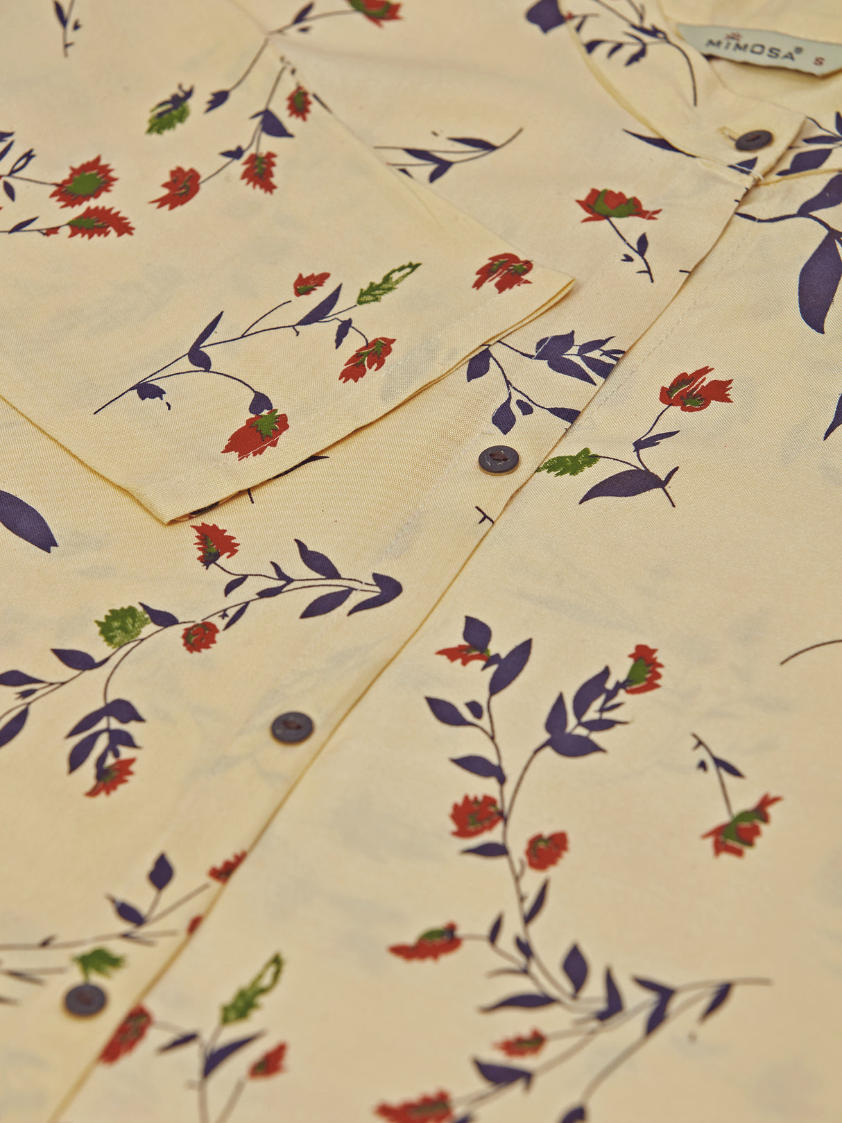 Mimosa Women Peach Orange Color Printed Straight Kurta