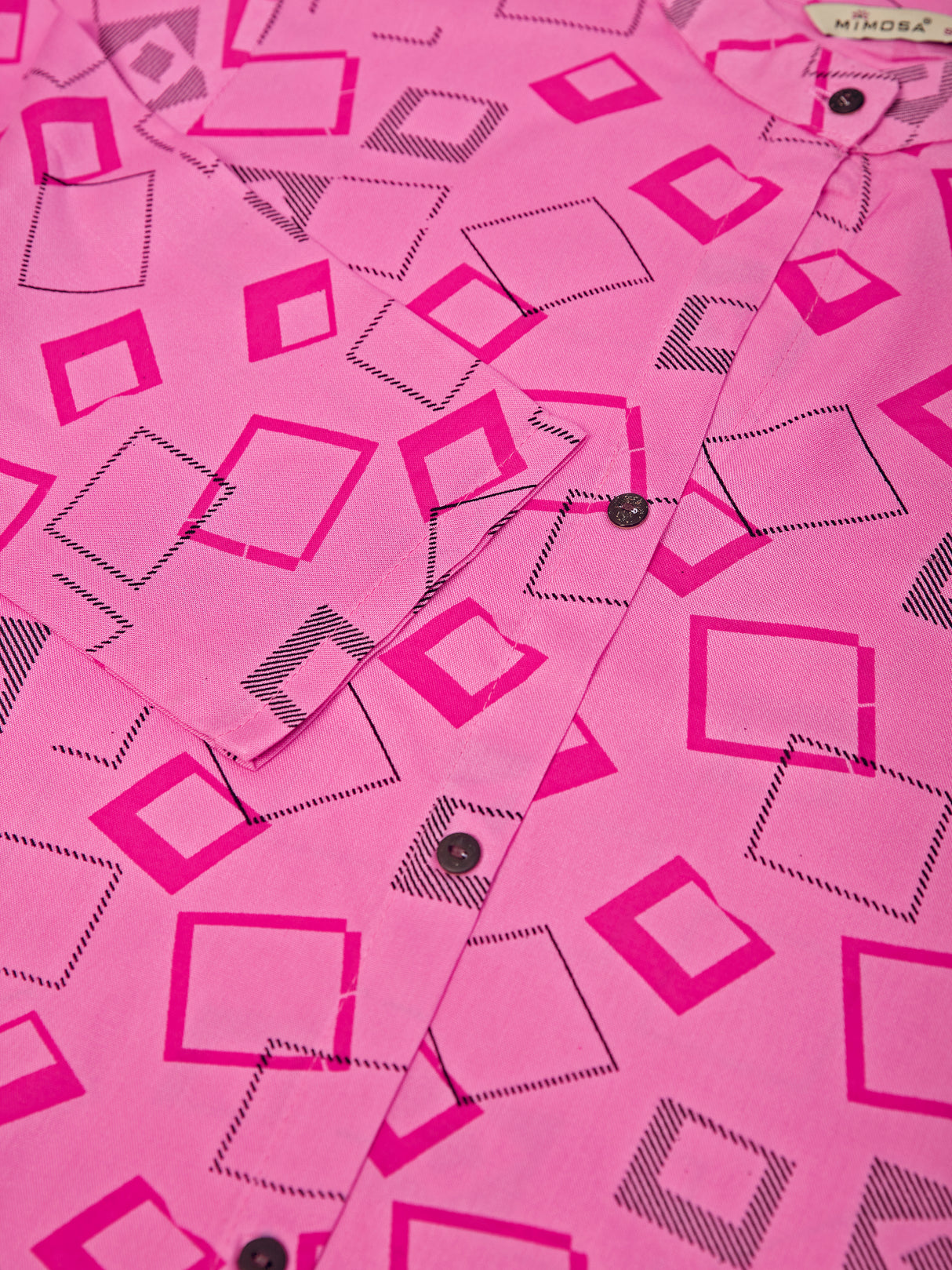 Mimosa Women Pink Color Printed Straight Kurta