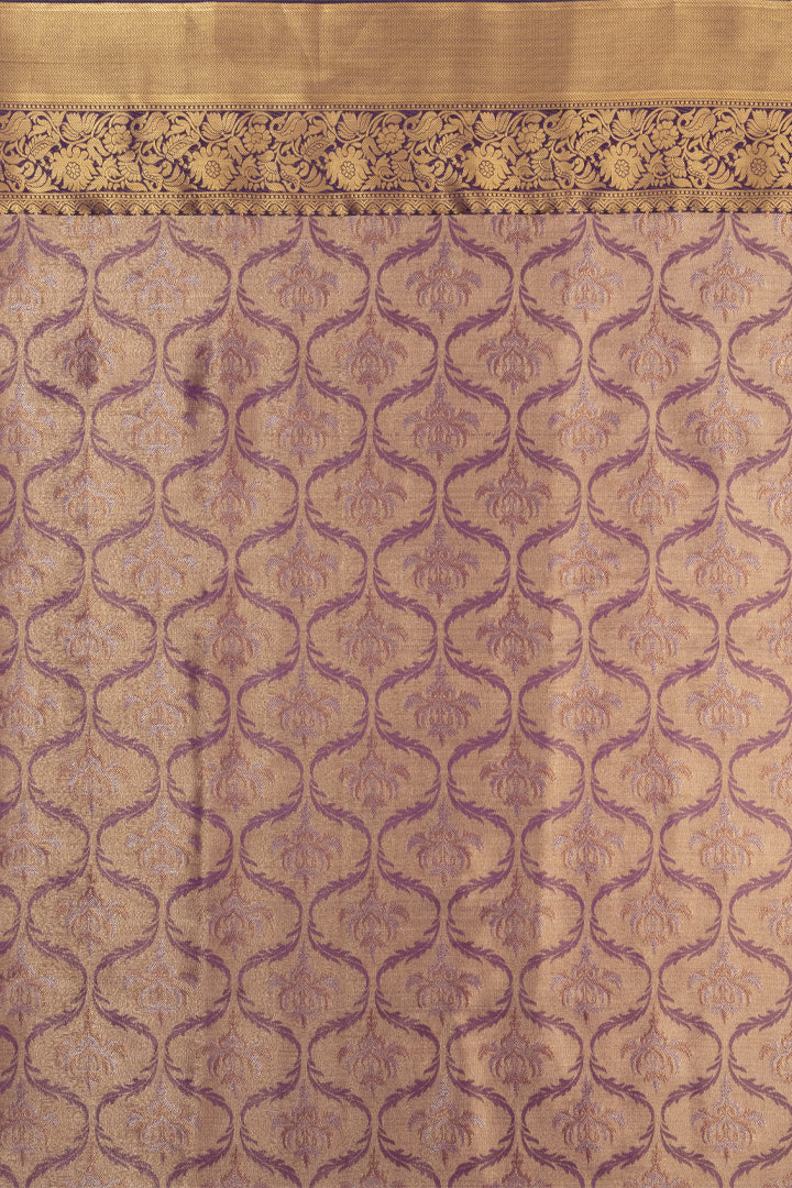 Mimosa Women's Woven Design Kanjivaram Style Art Silk Saree With Blouse Piece : SA00001616MJFREE