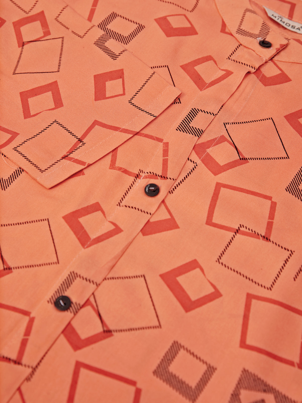 Mimosa Women Orange Color Printed Straight Kurta