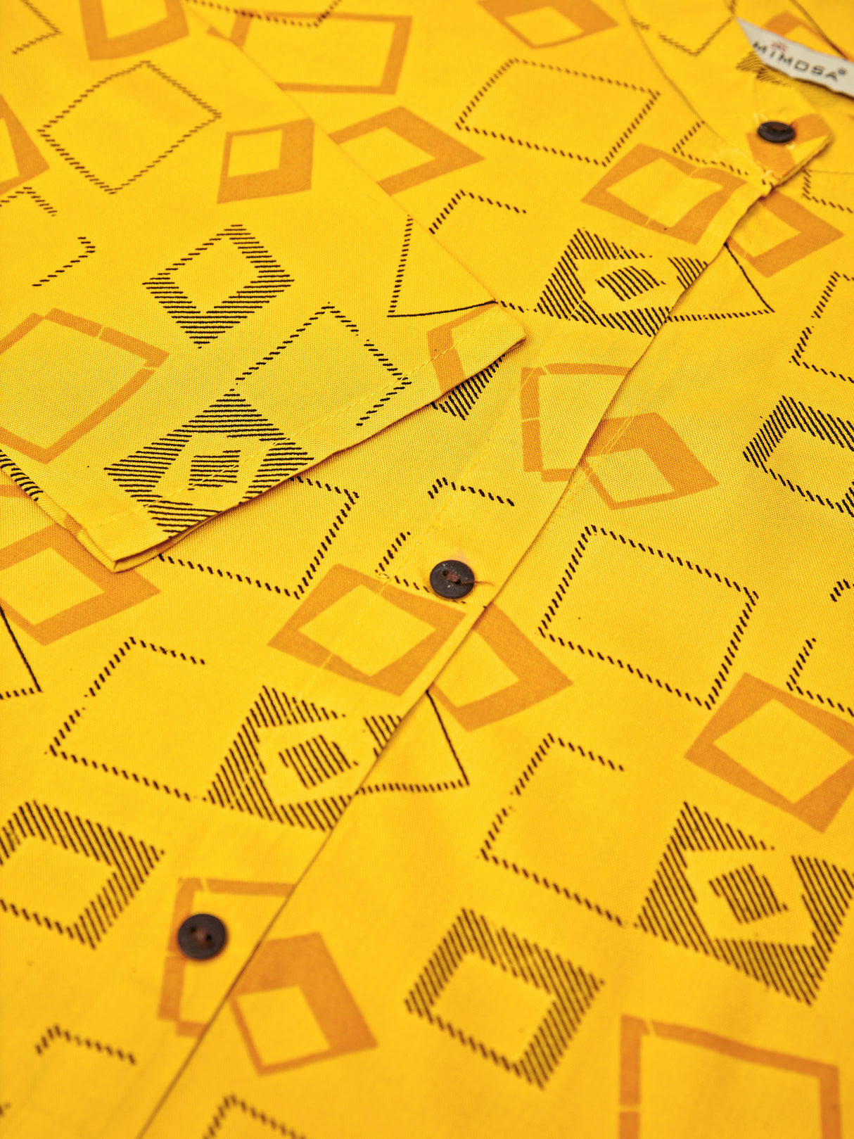 Mimosa Women Mustard Yellow Color Printed Straight Kurta