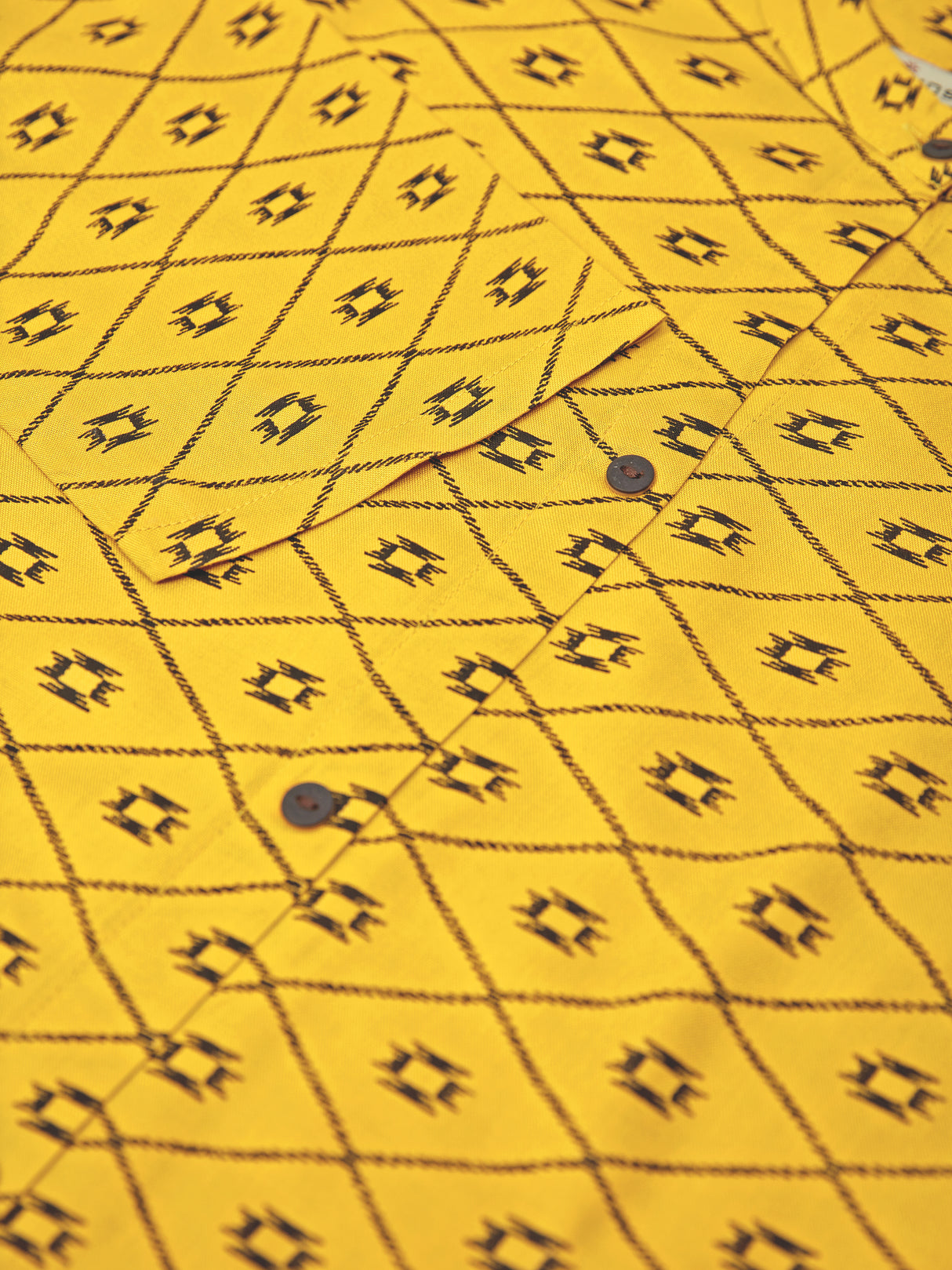 Mimosa Women Mustard Yellow Color Printed Straight Kurta