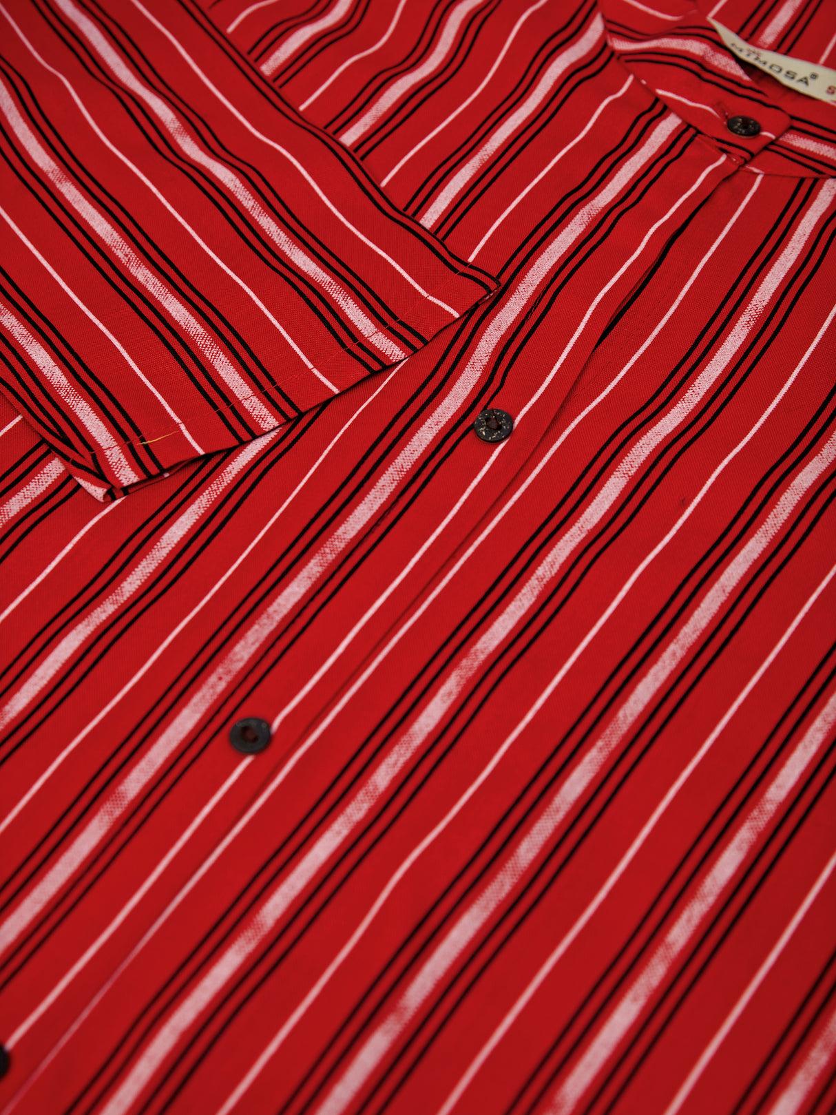 Mimosa Women Red Color Printed Straight Kurta