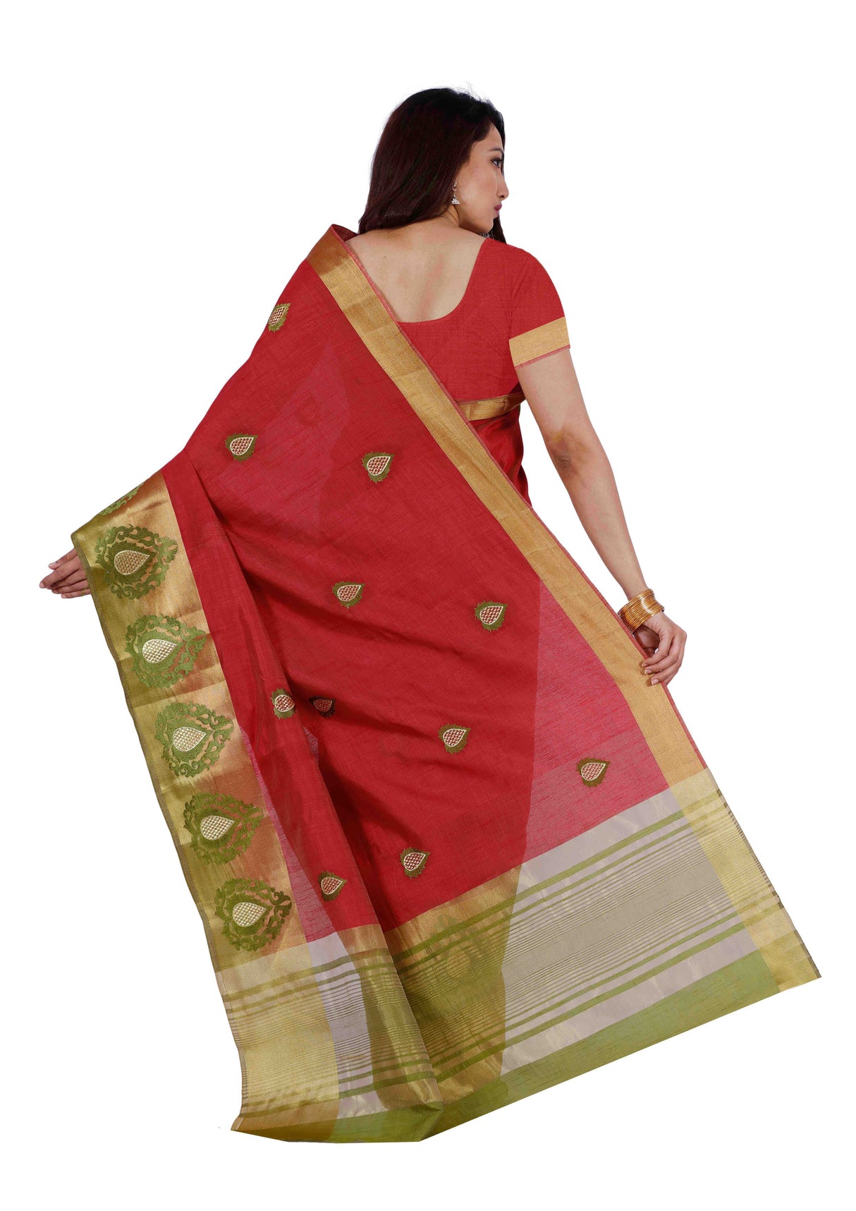 Mimosa Womens Art Silk Saree Kanjivaram Maroon Color