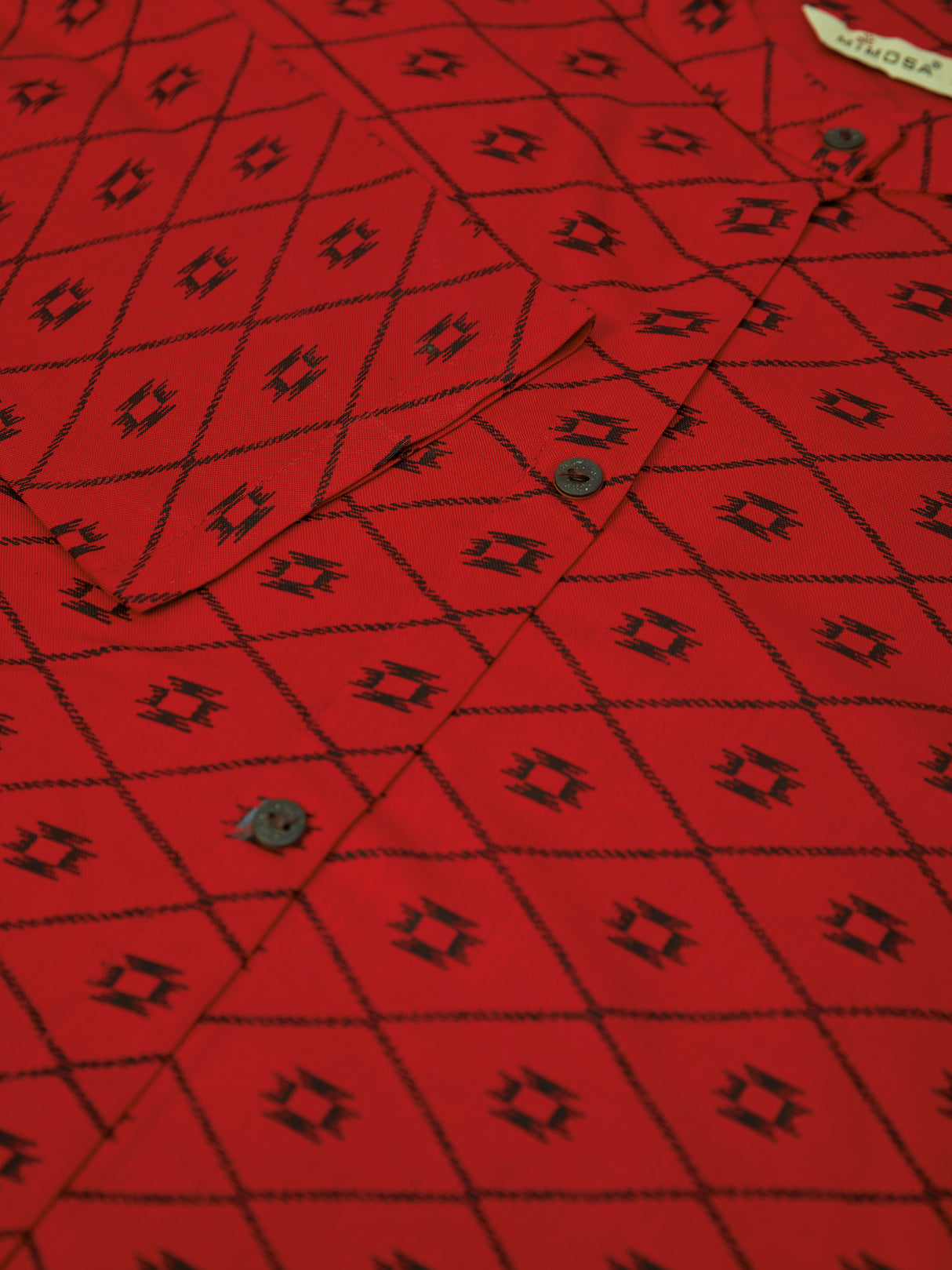 Mimosa Women Red Color Printed Straight Kurta