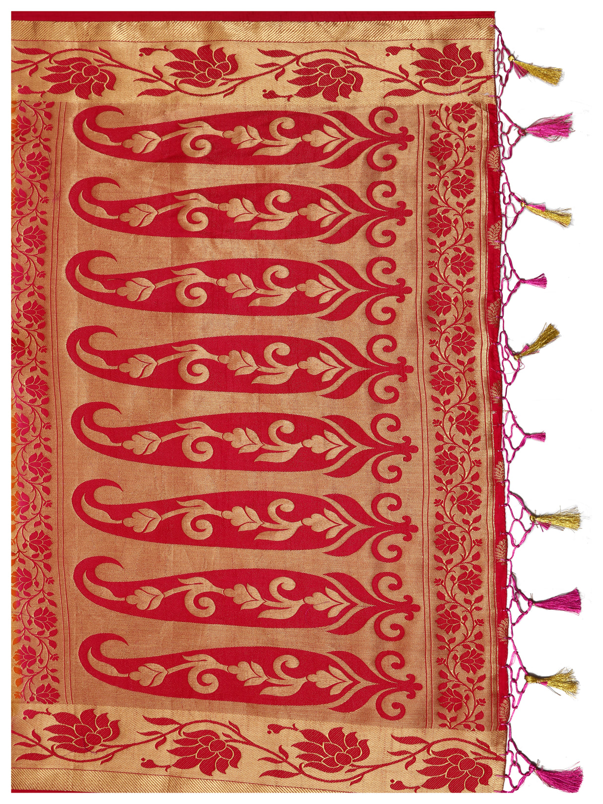 Mimosa Womens Art Silk Saree Kanjivaram Mustard Color