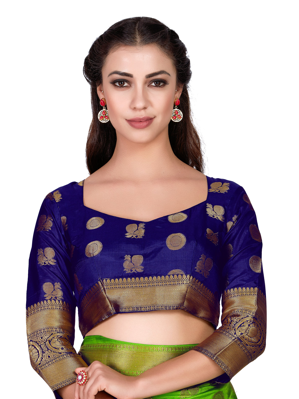 Mimosa Womens Art Silk Saree Kanjivaram Liril Color