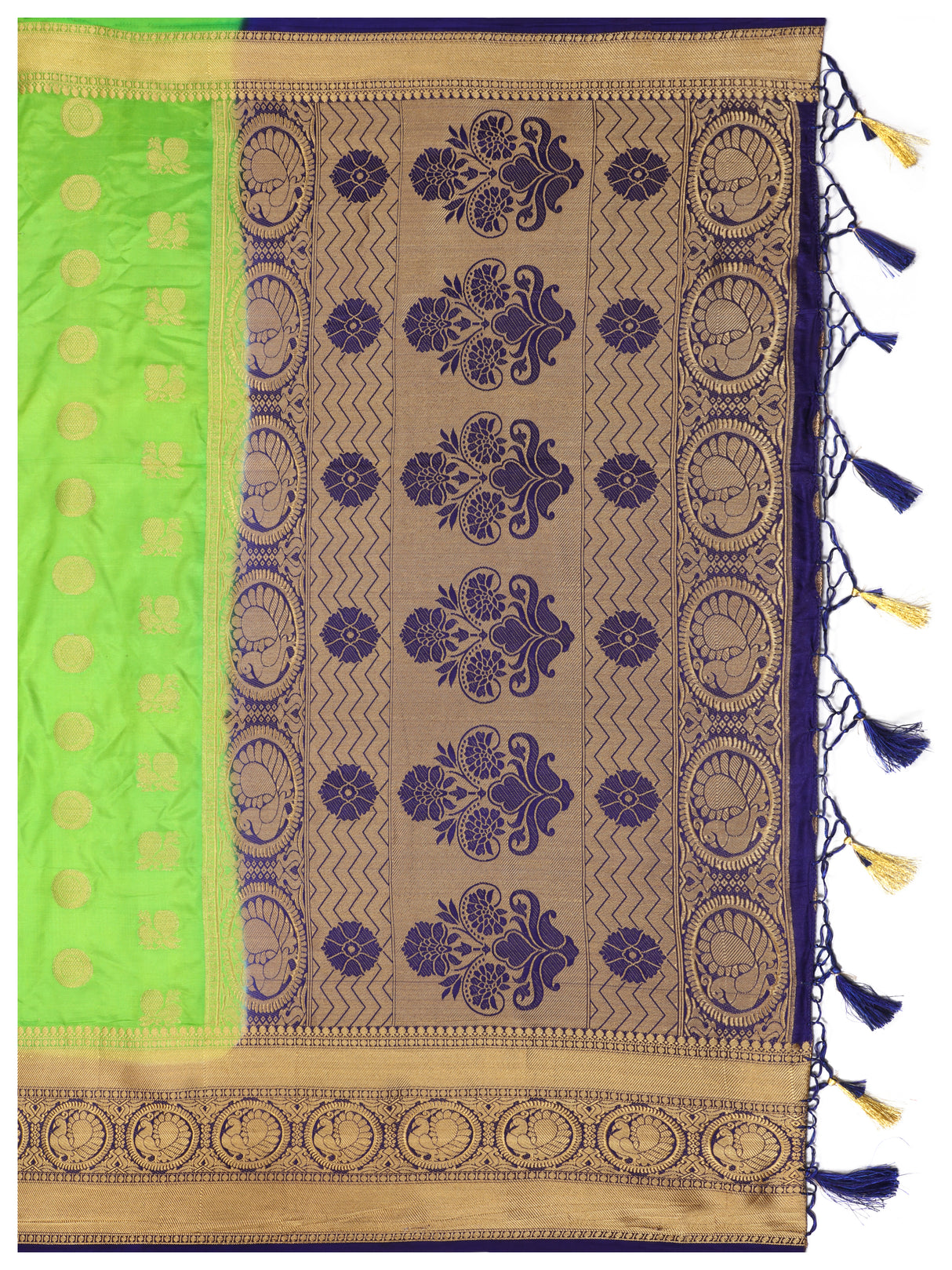 Mimosa Womens Art Silk Saree Kanjivaram Liril Color