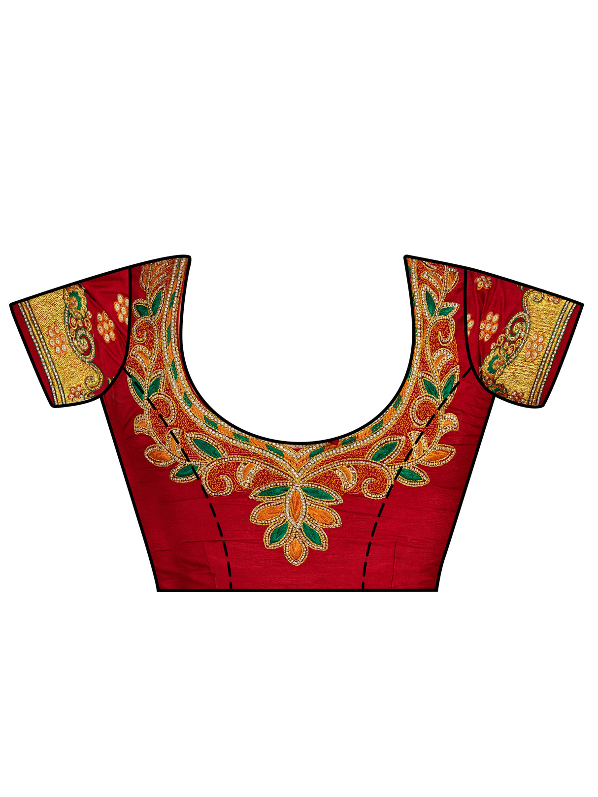 Mimosa Womens Art Silk Saree Kanjivaram Halfwhite Color - 4336-260-TLK-HWT-MRN-BL