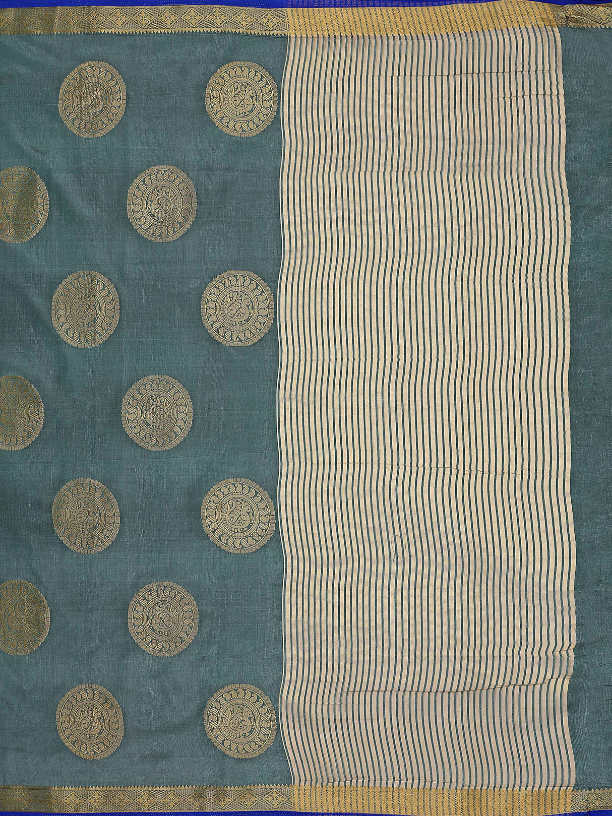 Mimosa Womens Tussar Silk Saree Kanjivaram style Grey Color