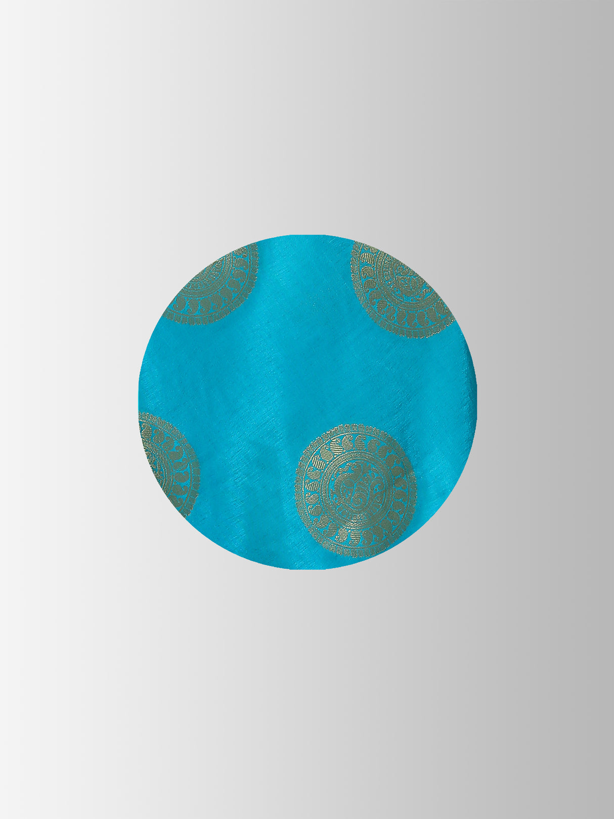 Mimosa Womens Tussar Silk Saree Kanjivaram style Saffire Color