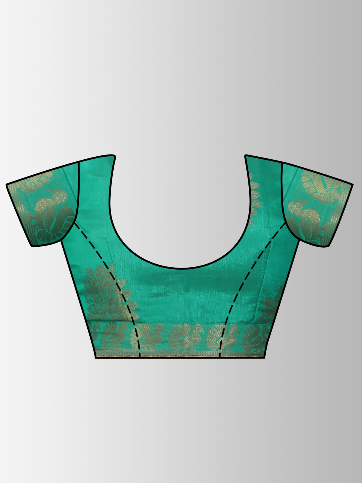 Mimosa Womens Tussar Silk Saree Kanjivaram style Rama Color