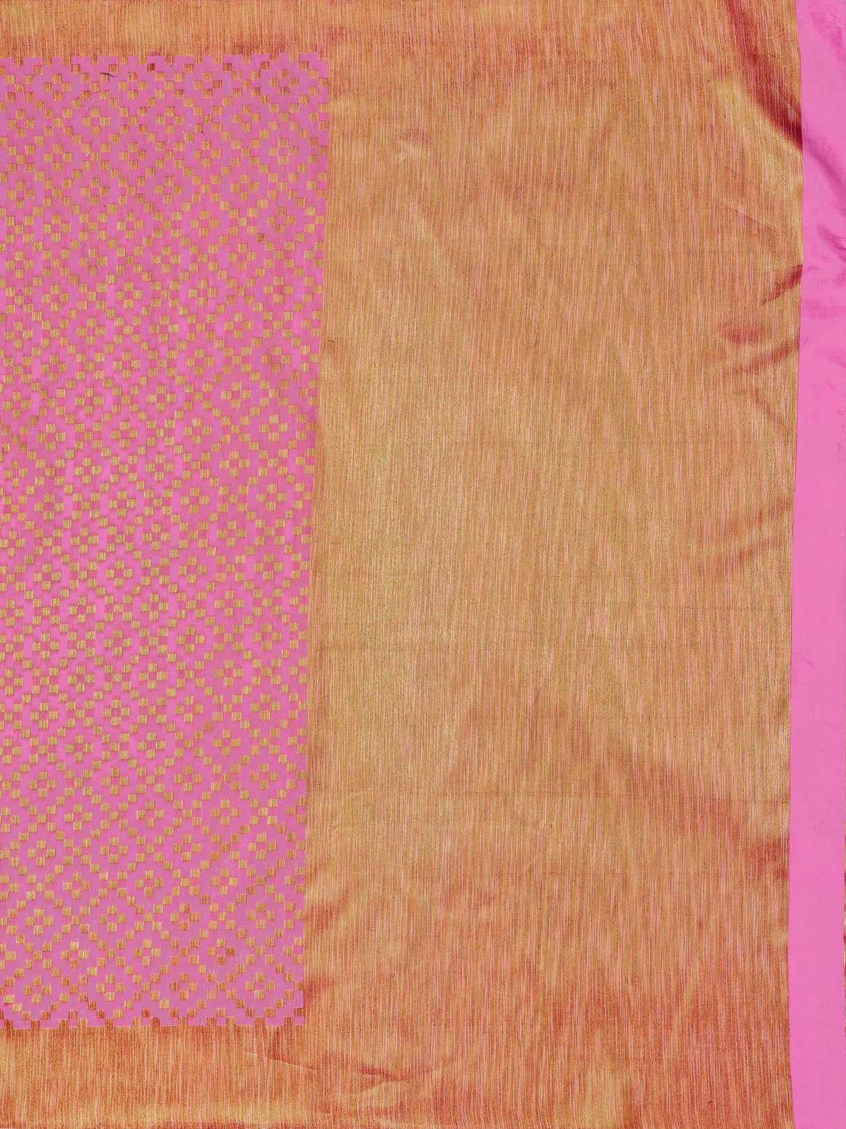 Mimosa Womens Art Silk Saree Patola Pink Color