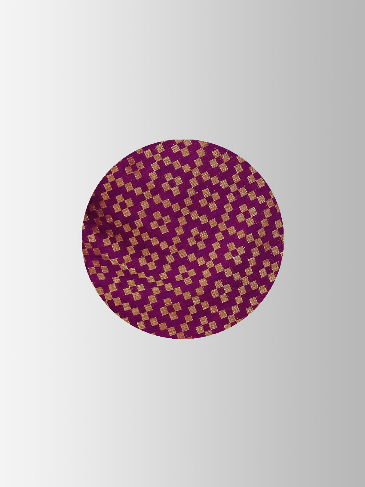 Mimosa Womens Art Silk Saree Patola Wine Color