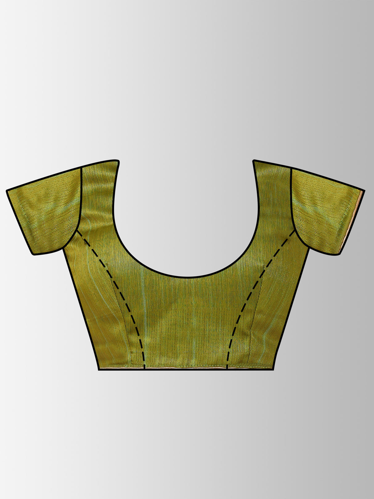 Mimosa Womens Art Silk Saree Patola Olive Color