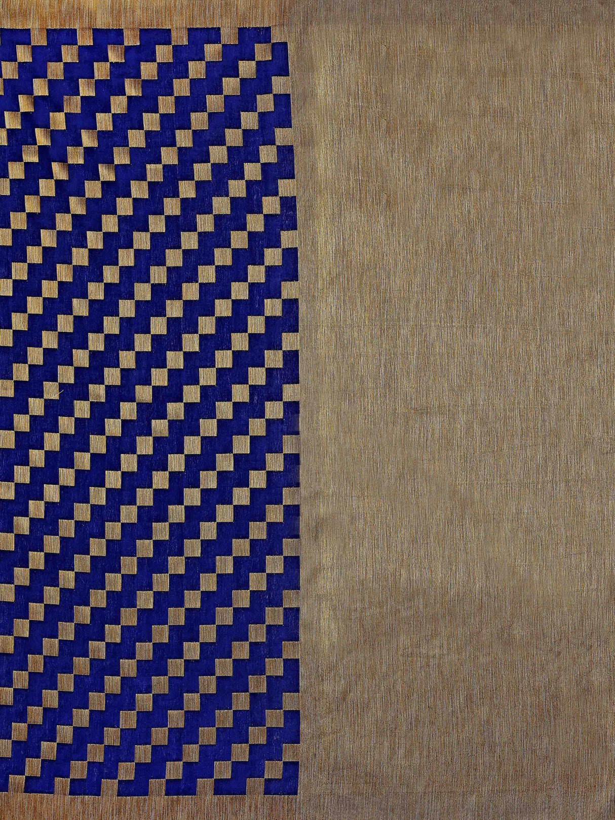 Mimosa Womens Art Silk Saree Patola Navy Blue Color