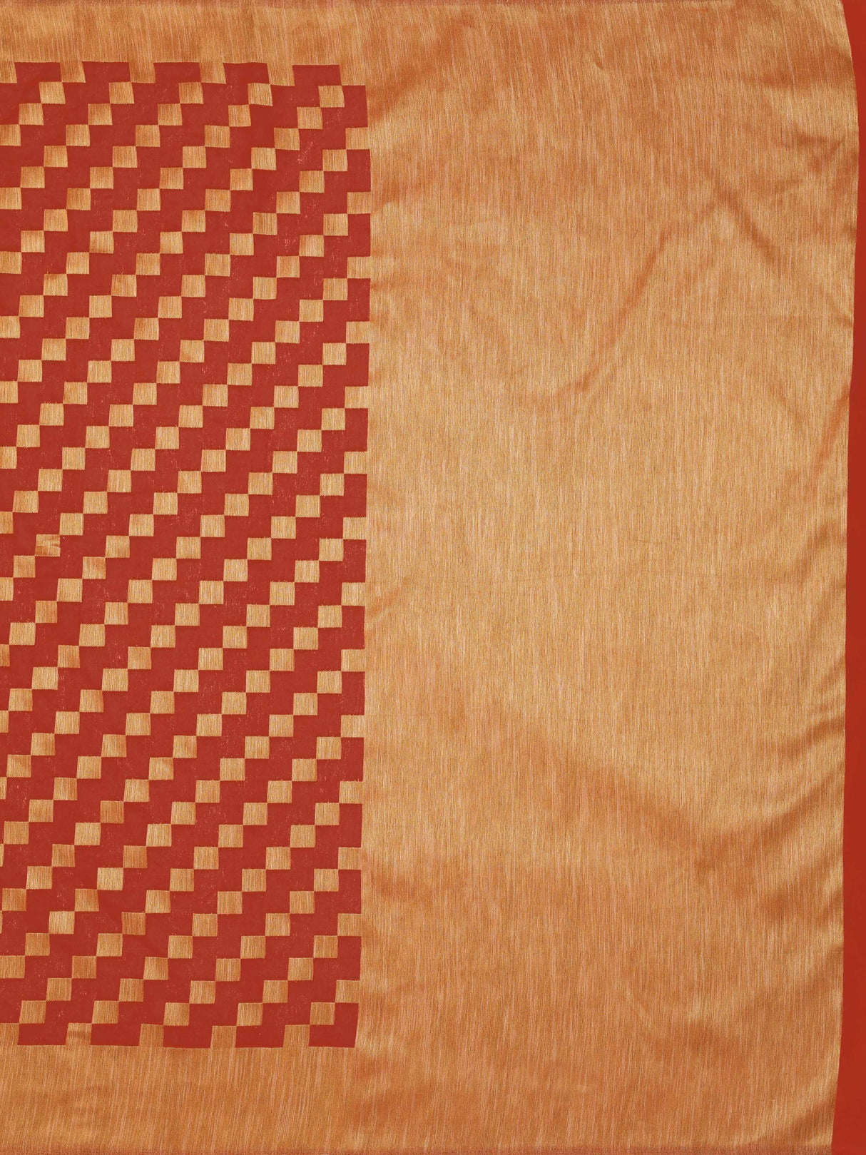 Mimosa Womens Art Silk Saree Patola Orange Color