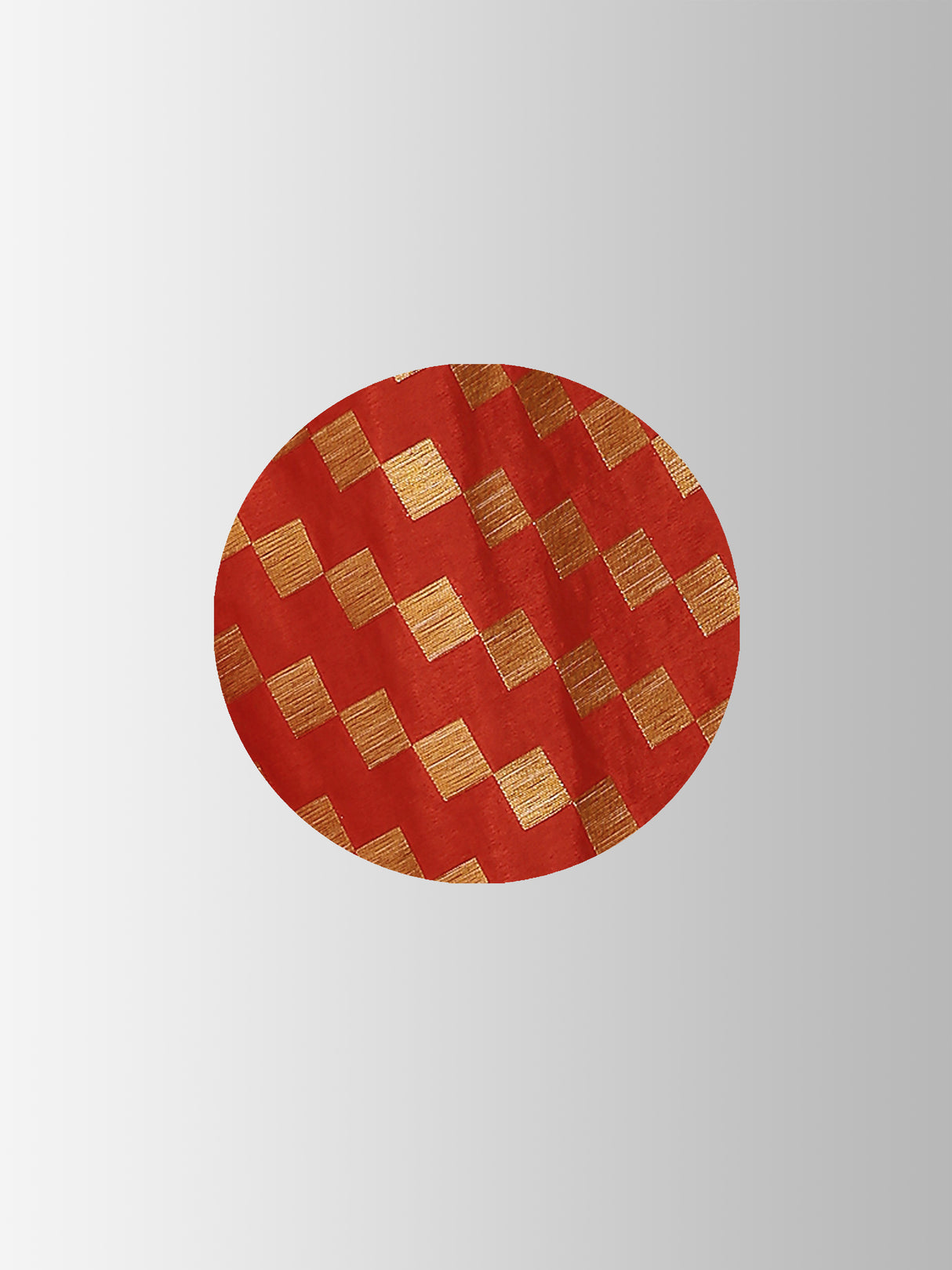 Mimosa Womens Art Silk Saree Patola Orange Color