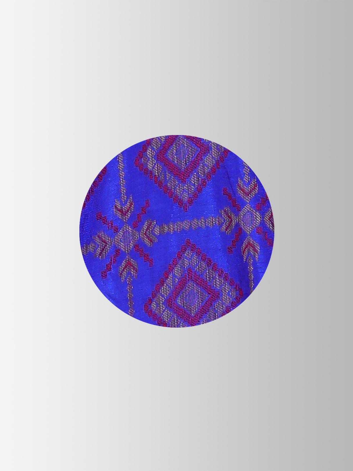 Mimosa Womens Art Silk Saree Patola style Royal Blue Color