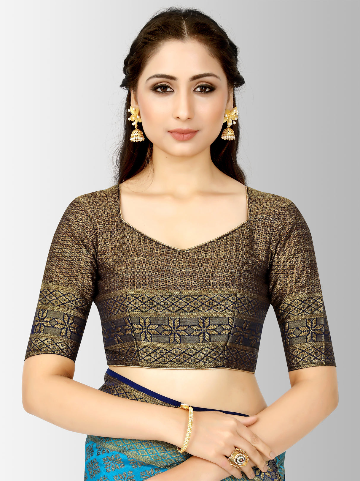 Mimosa Womens Art Silk Saree Patola Ananda Color