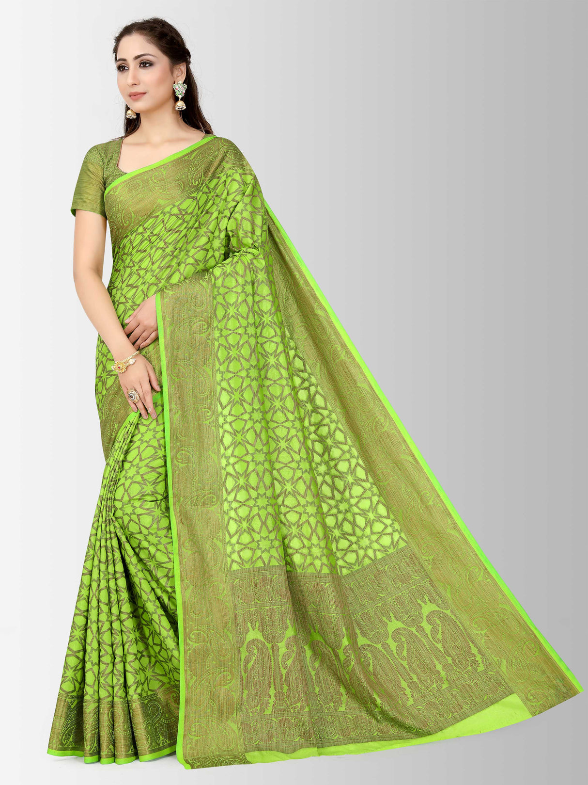 Mimosa Womens Art Silk Saree Patola Liril Color