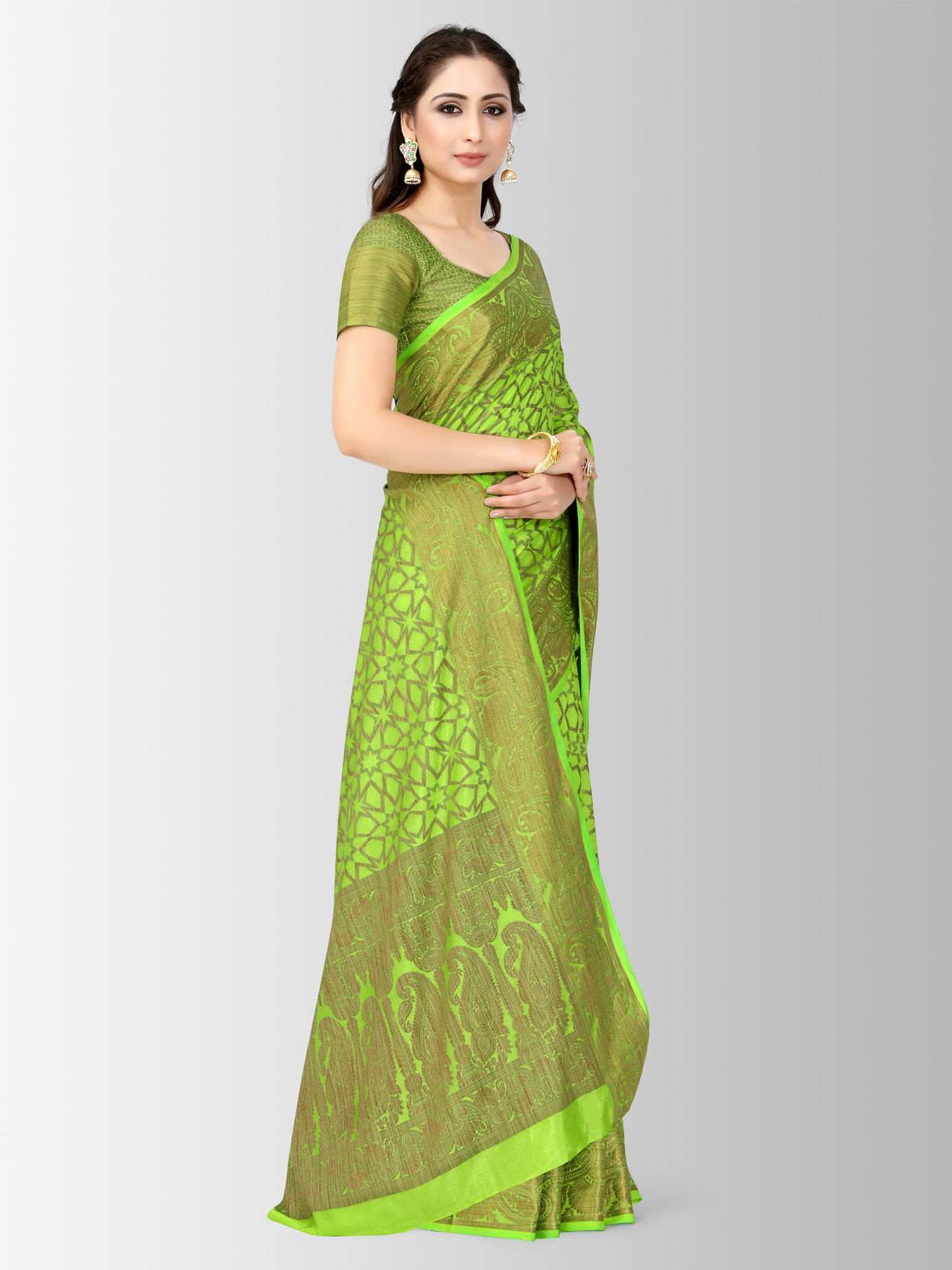 Mimosa Womens Art Silk Saree Patola Liril Color