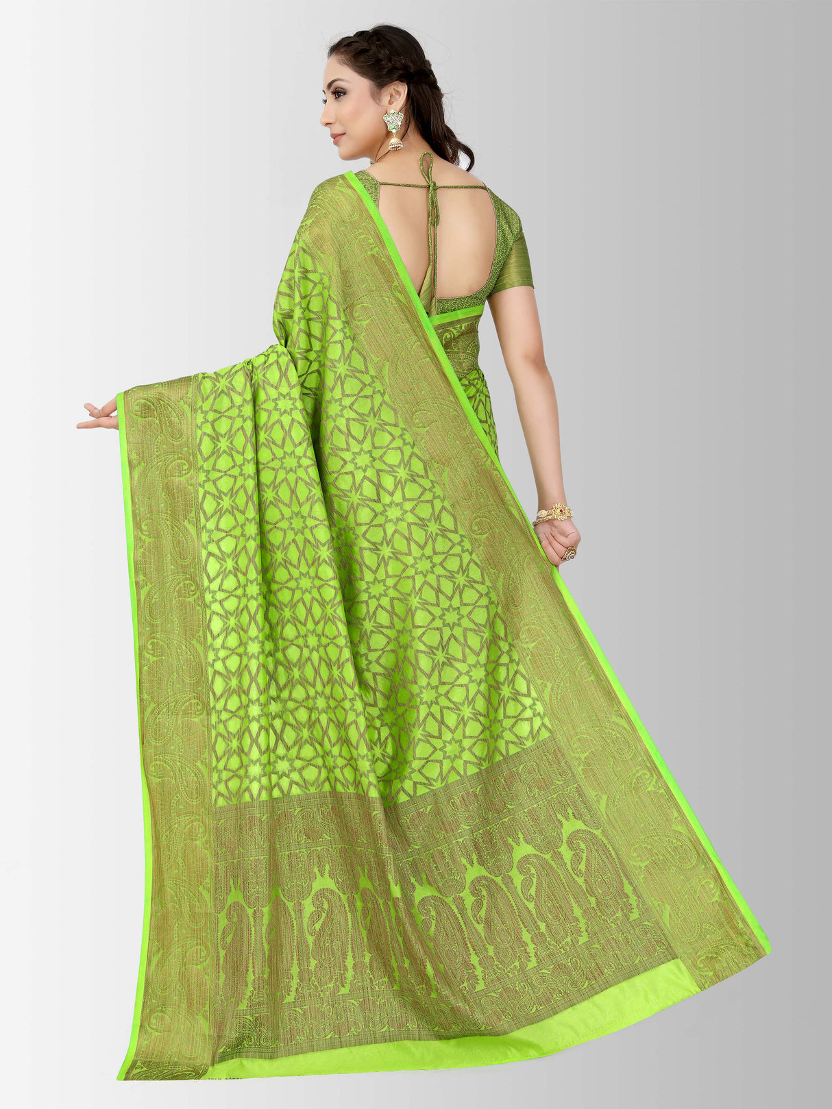 Mimosa Womens Art Silk Saree Patola Liril Color