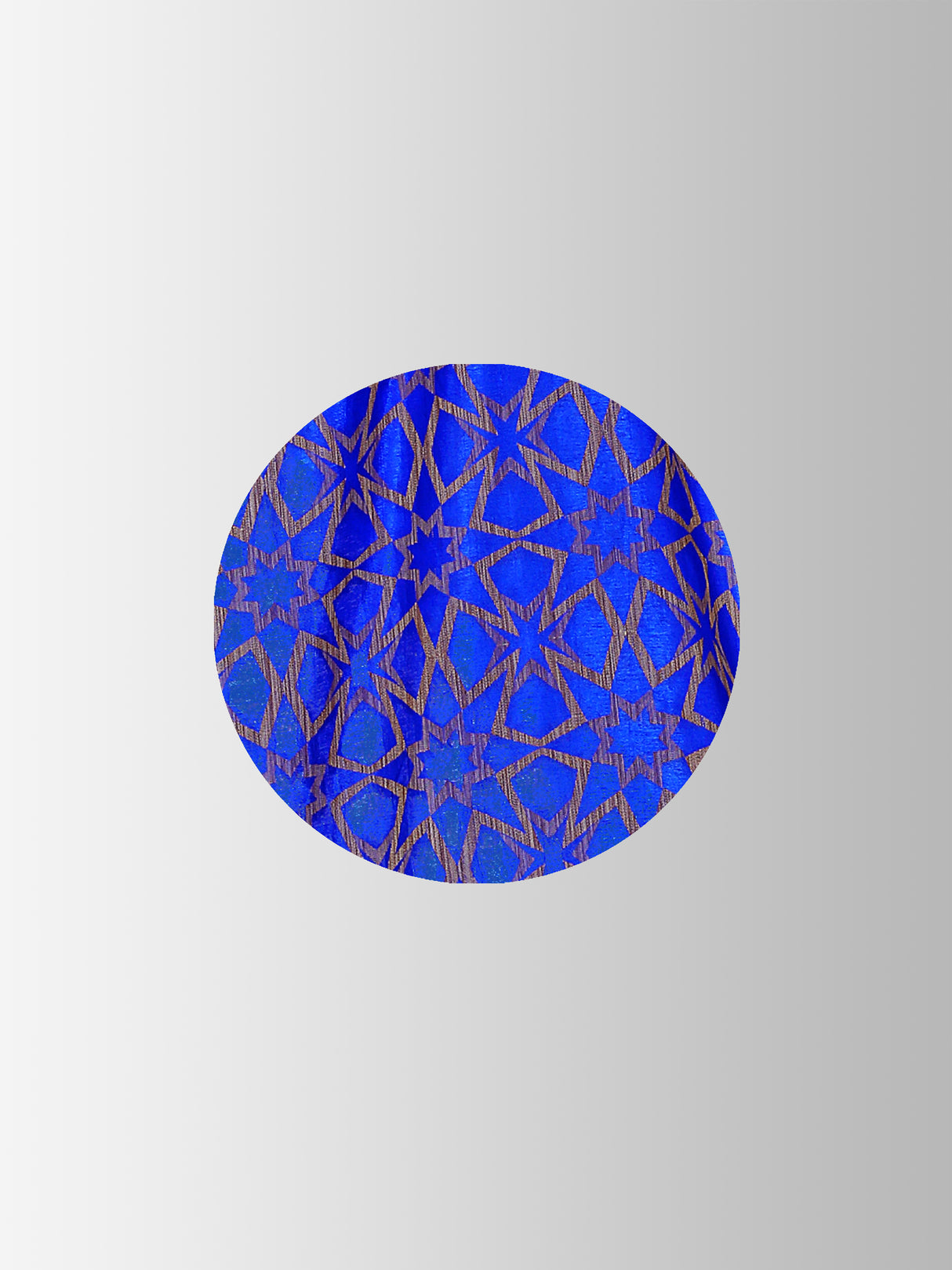 Mimosa Womens Art Silk Saree Patola Royal Blue Color