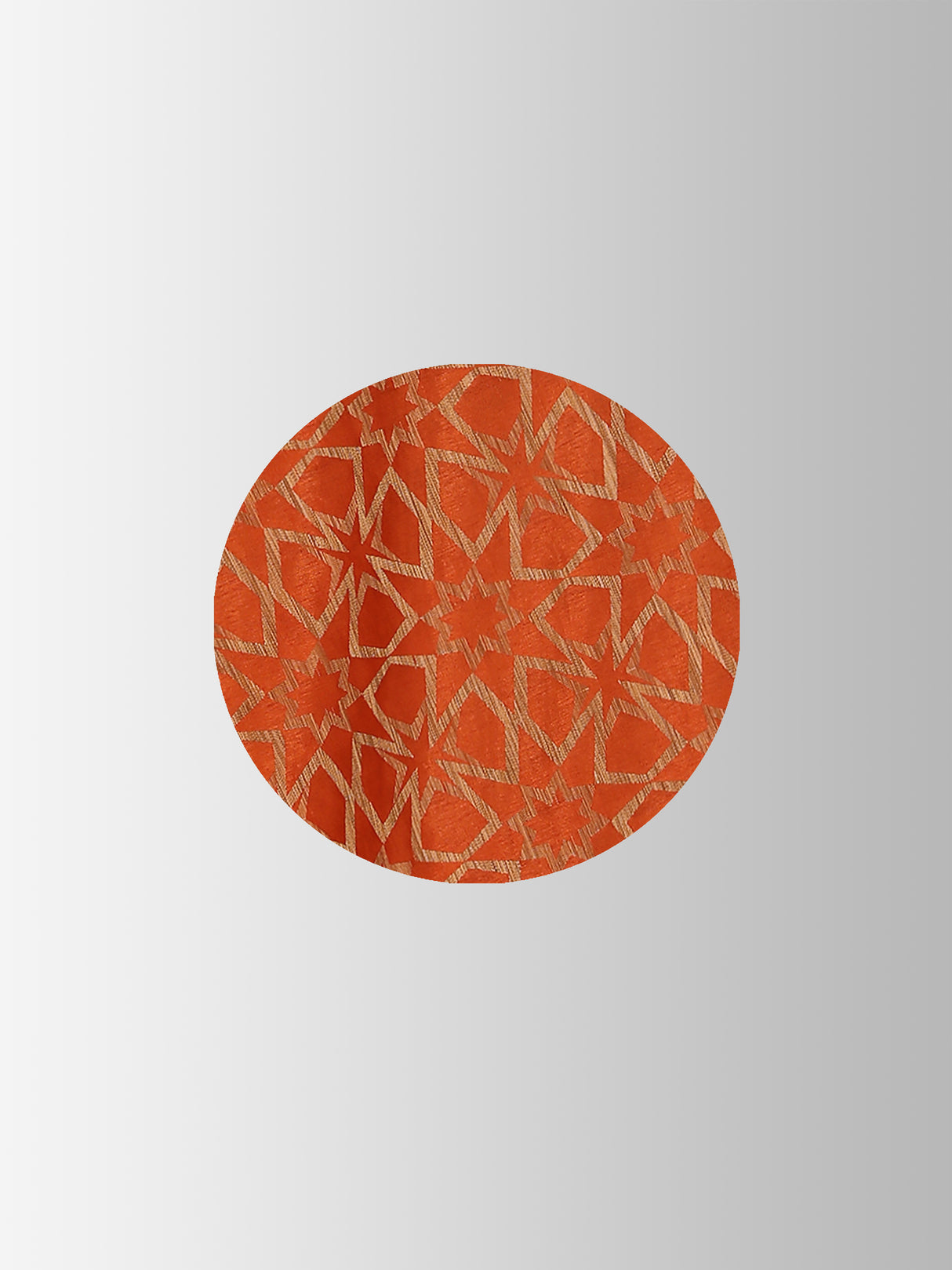 Mimosa Womens Art Silk Saree Patola Rust Color