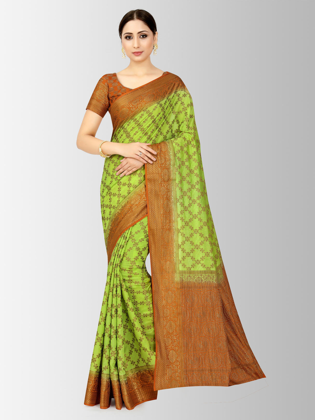 Mimosa Womens Art Silk Saree Patola Liril Color