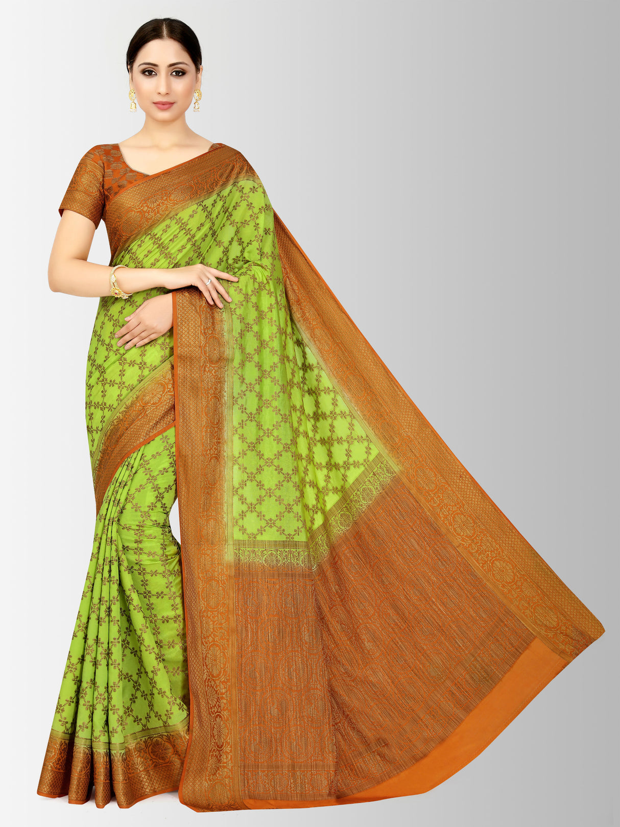 Mimosa Womens Art Silk Saree Patola Liril Color