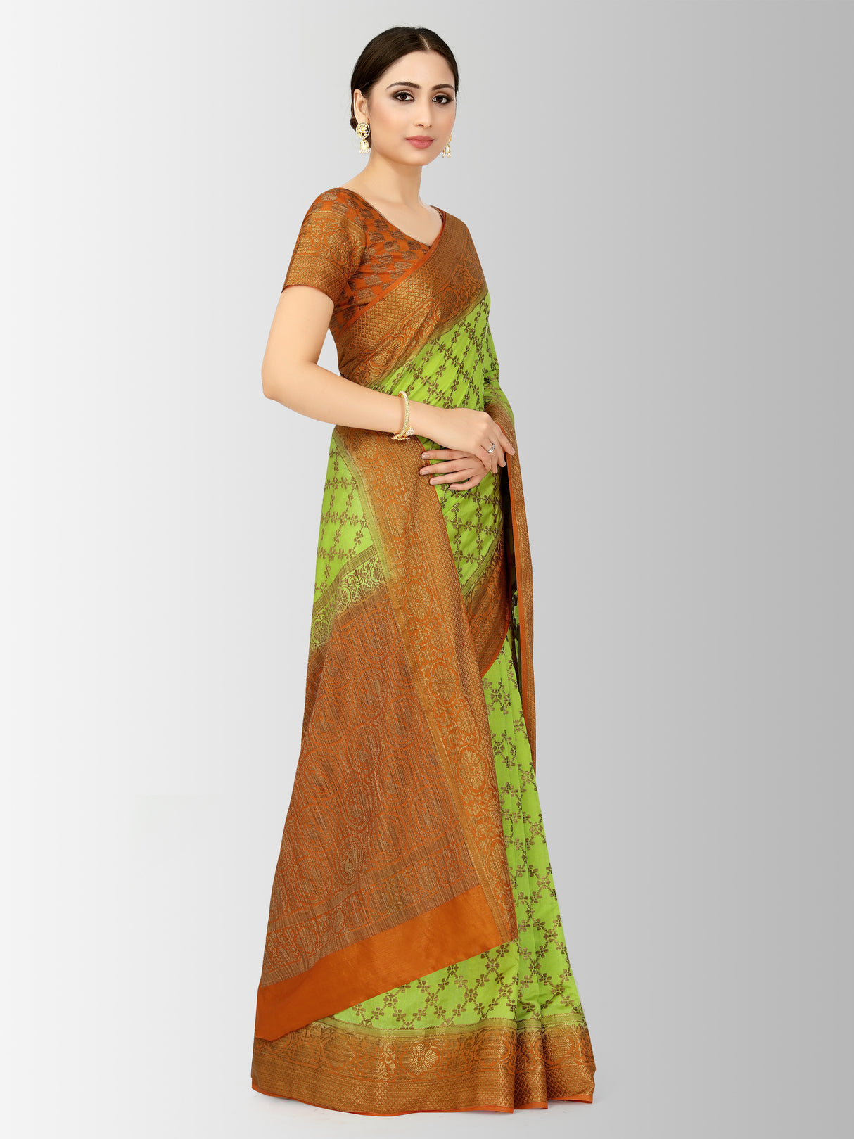 Mimosa Womens Art Silk Saree Patola Liril Color