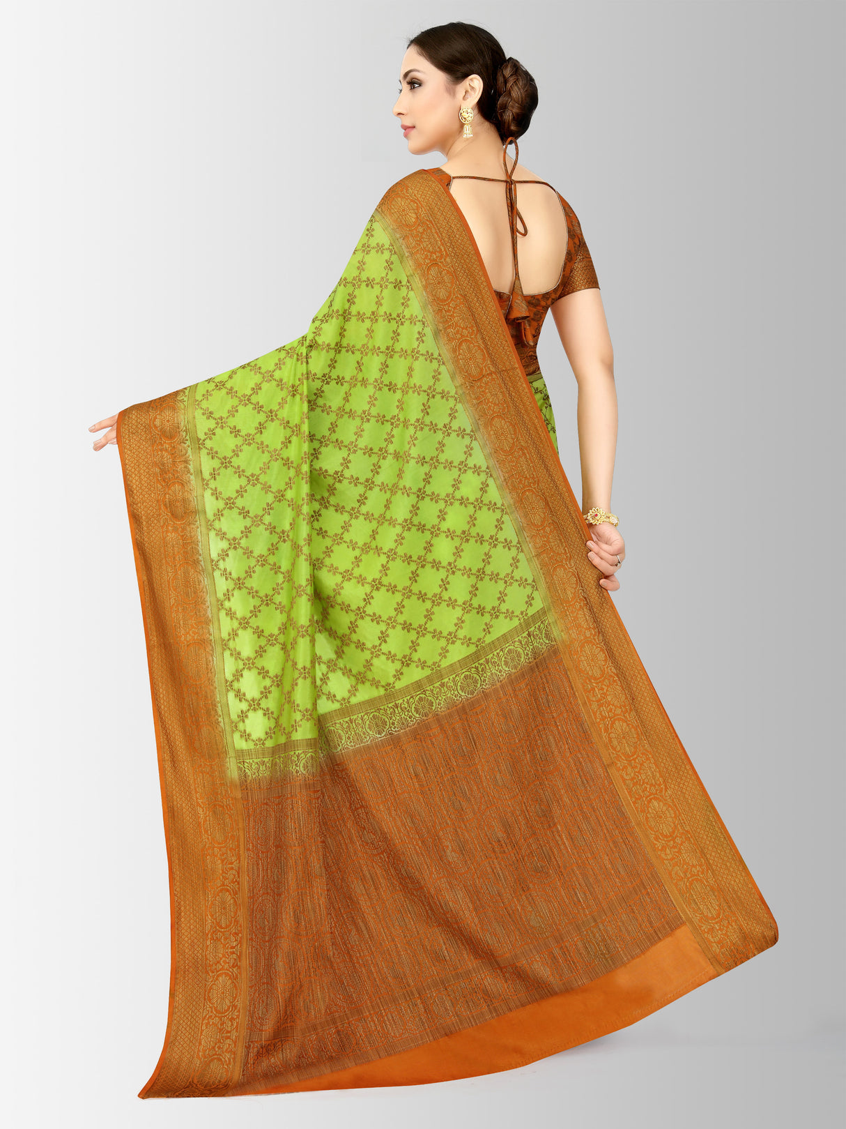 Mimosa Womens Art Silk Saree Patola Liril Color