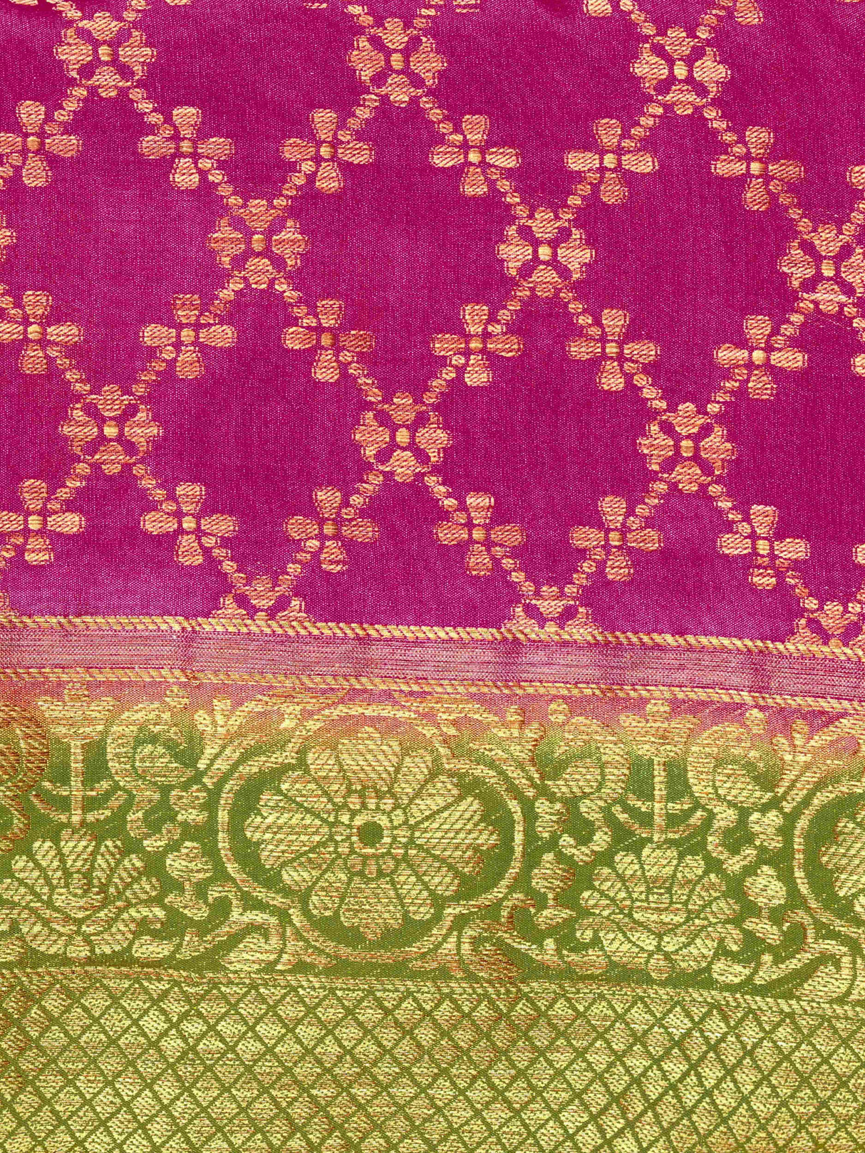 Mimosa Womens Art Silk Saree Patola Strawberry Color