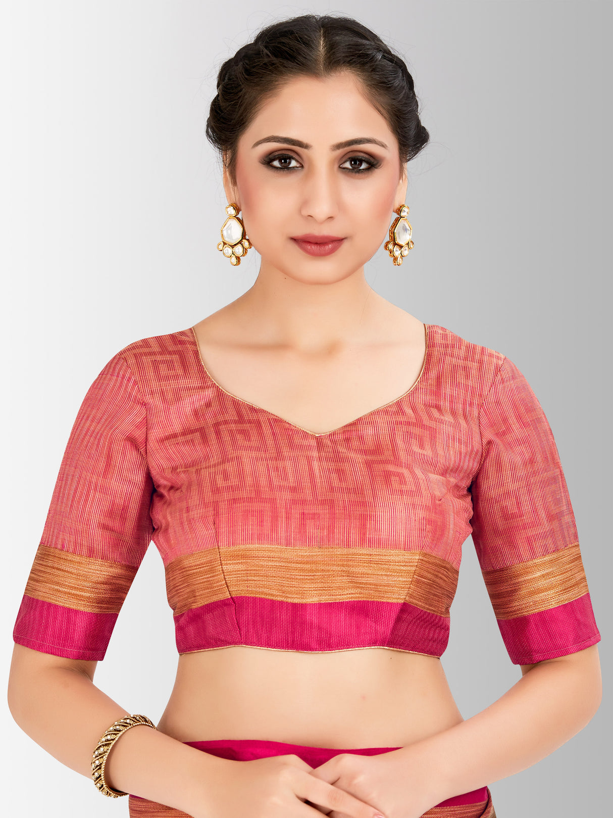 Mimosa Womens Tussar Silk Saree Banarasi style Black Color