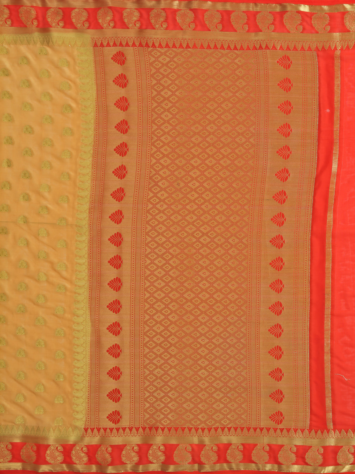 Mimosa Womens Crepe Saree Mysore Silk Chiku Color