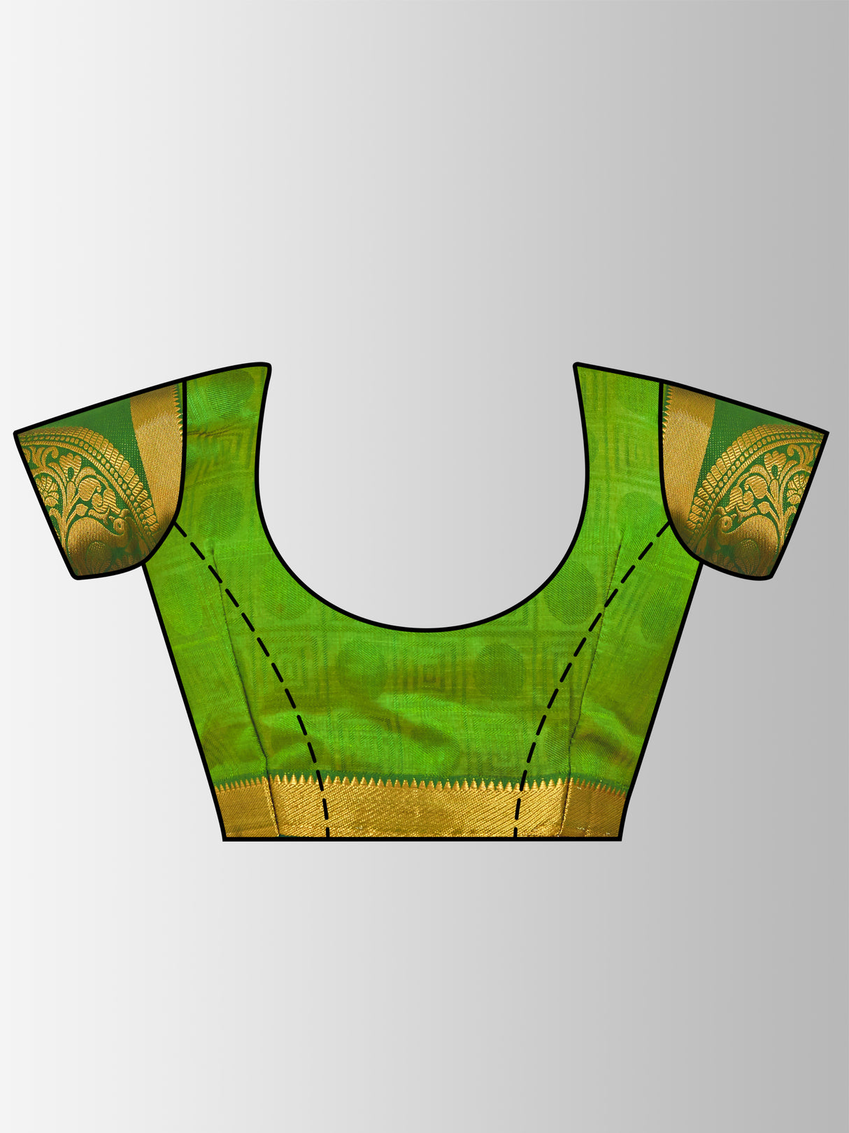 Mimosa Womens Art Silk Saree Kanjivaram Royal Blue Color