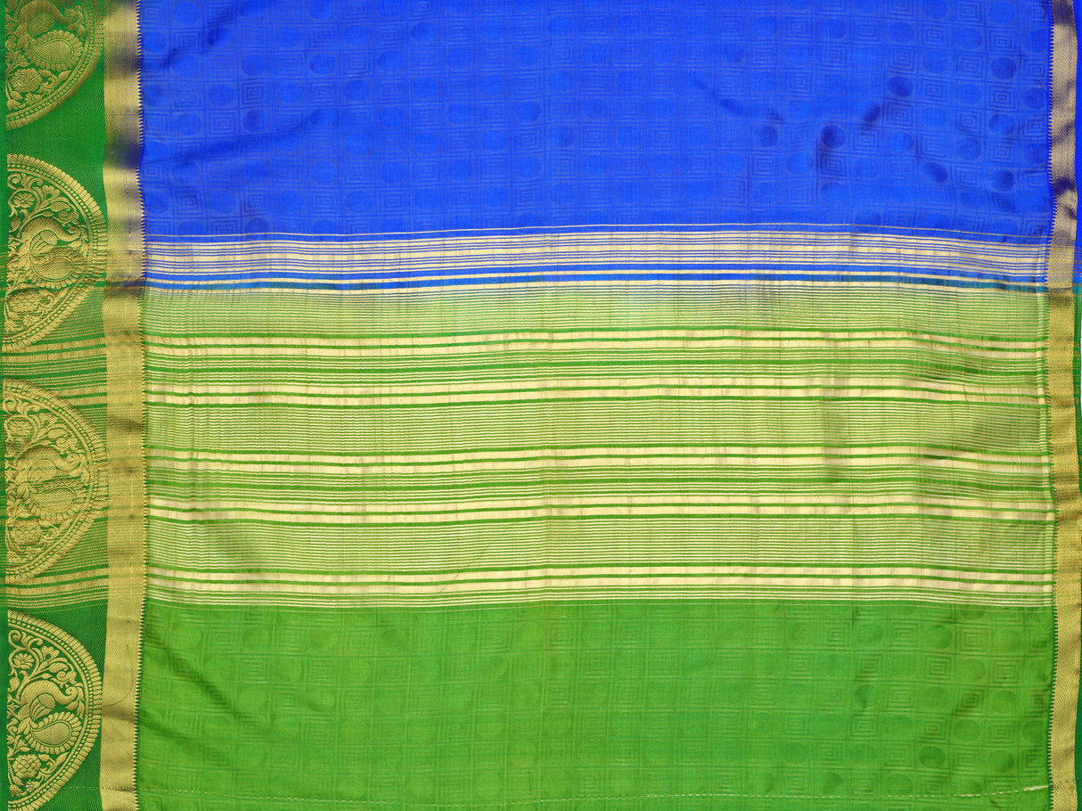 Mimosa Womens Art Silk Saree Kanjivaram Royal Blue Color