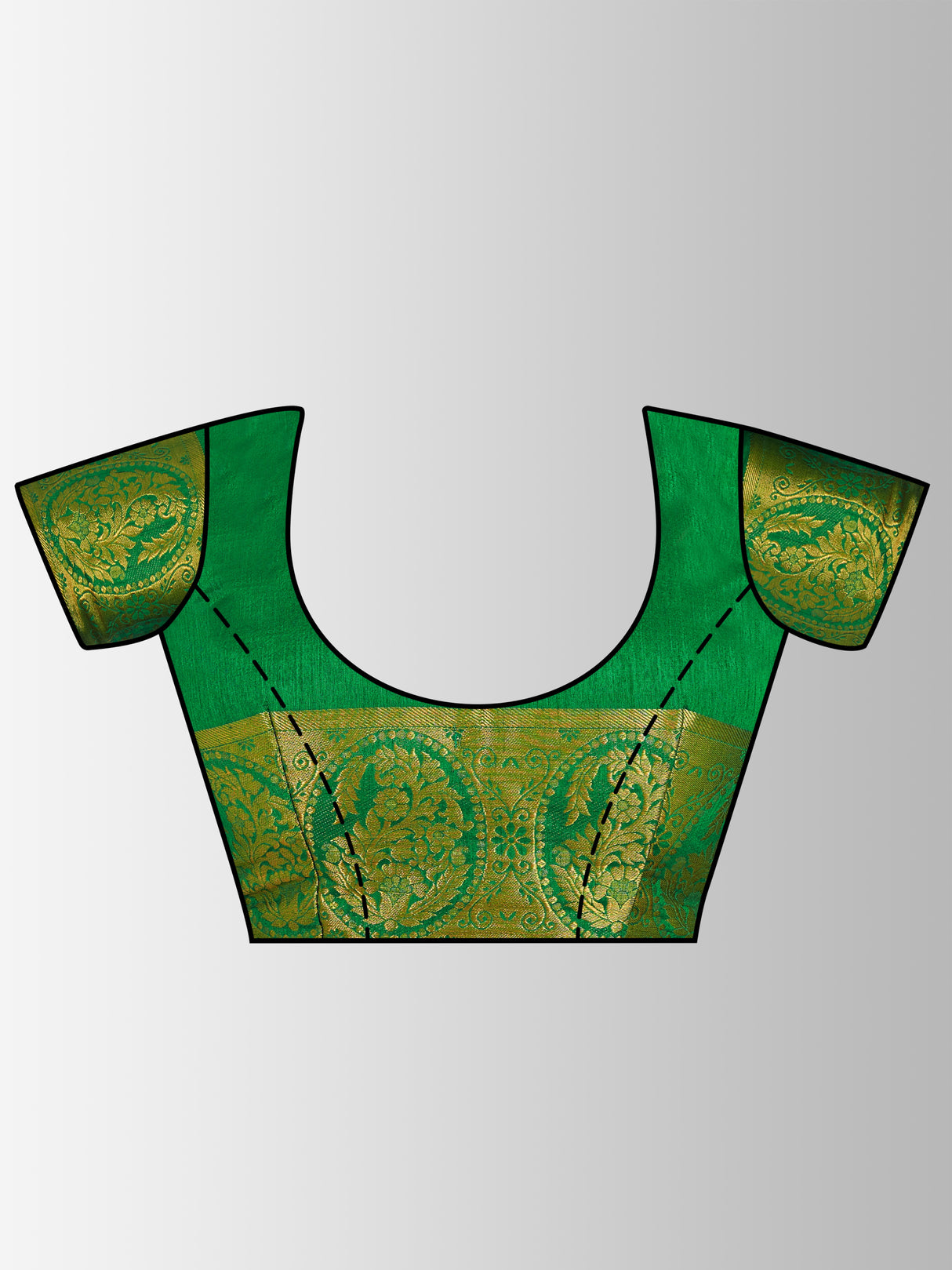 Mimosa Womens Art Silk Saree Paithani Black Color