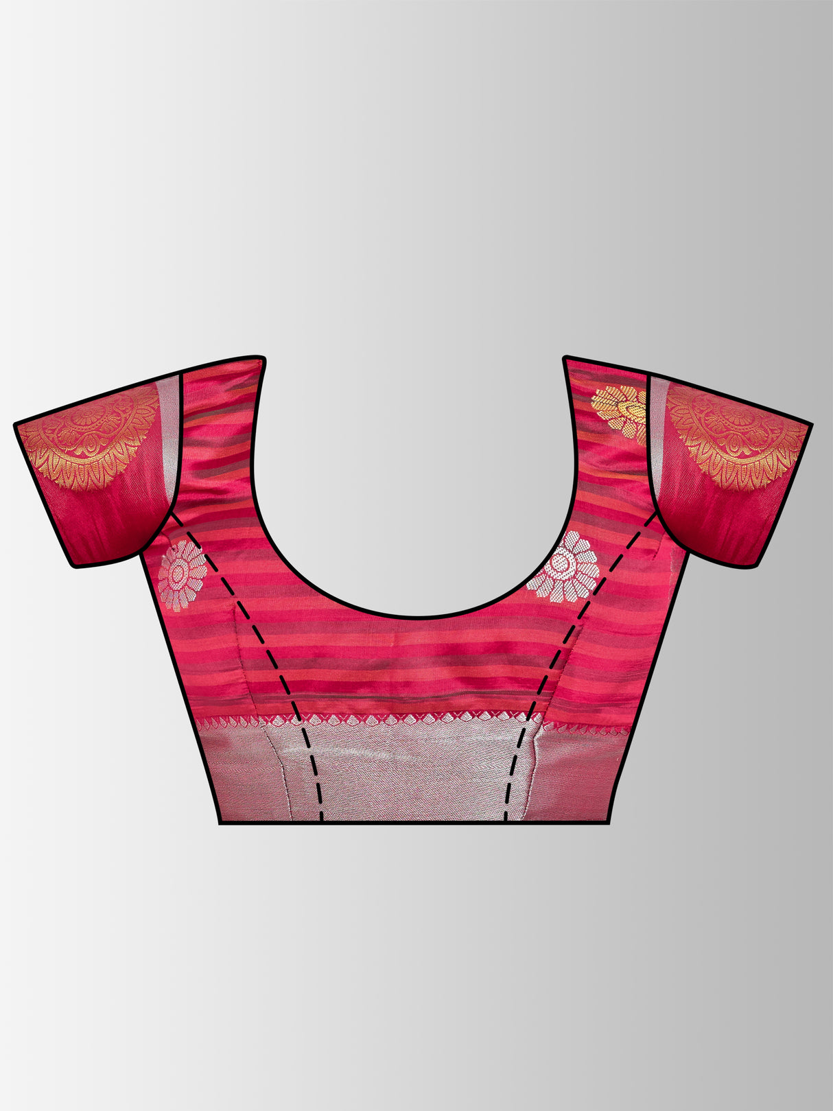 Mimosa Womens Art Silk Saree Kanjivaram Maroon Color