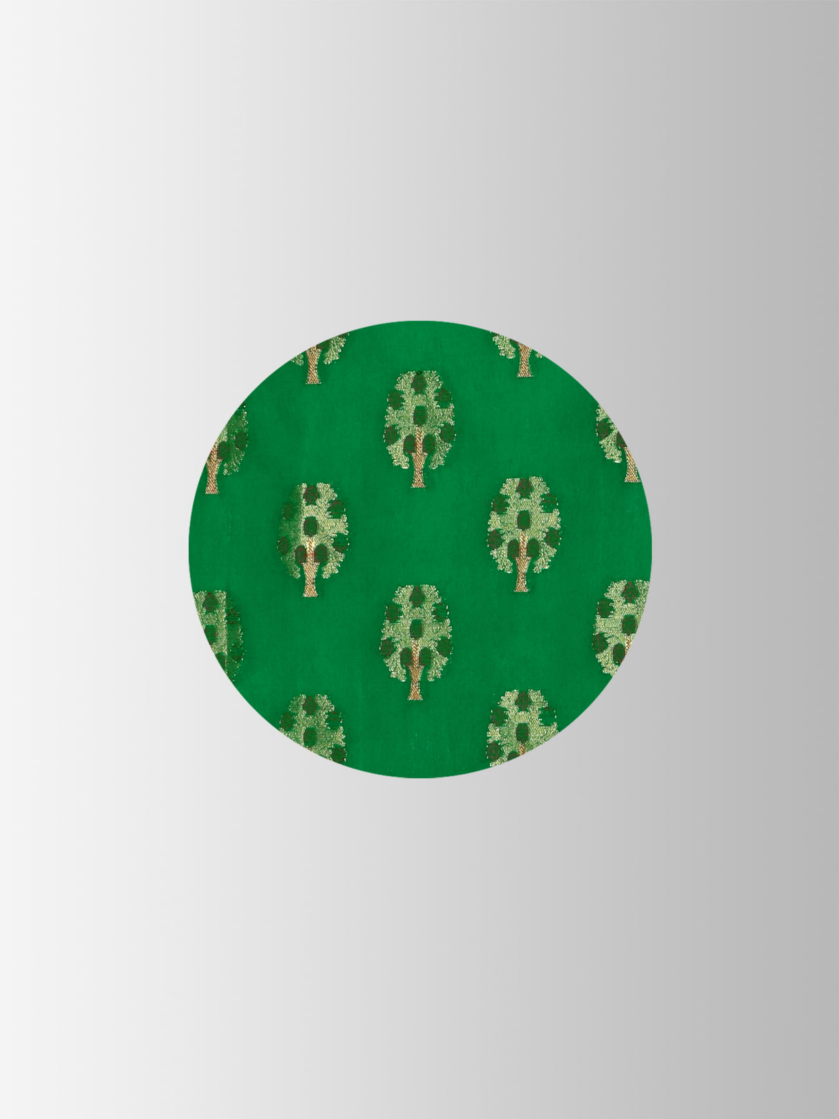 Mimosa Womens Art Silk Saree Paithani Green Color