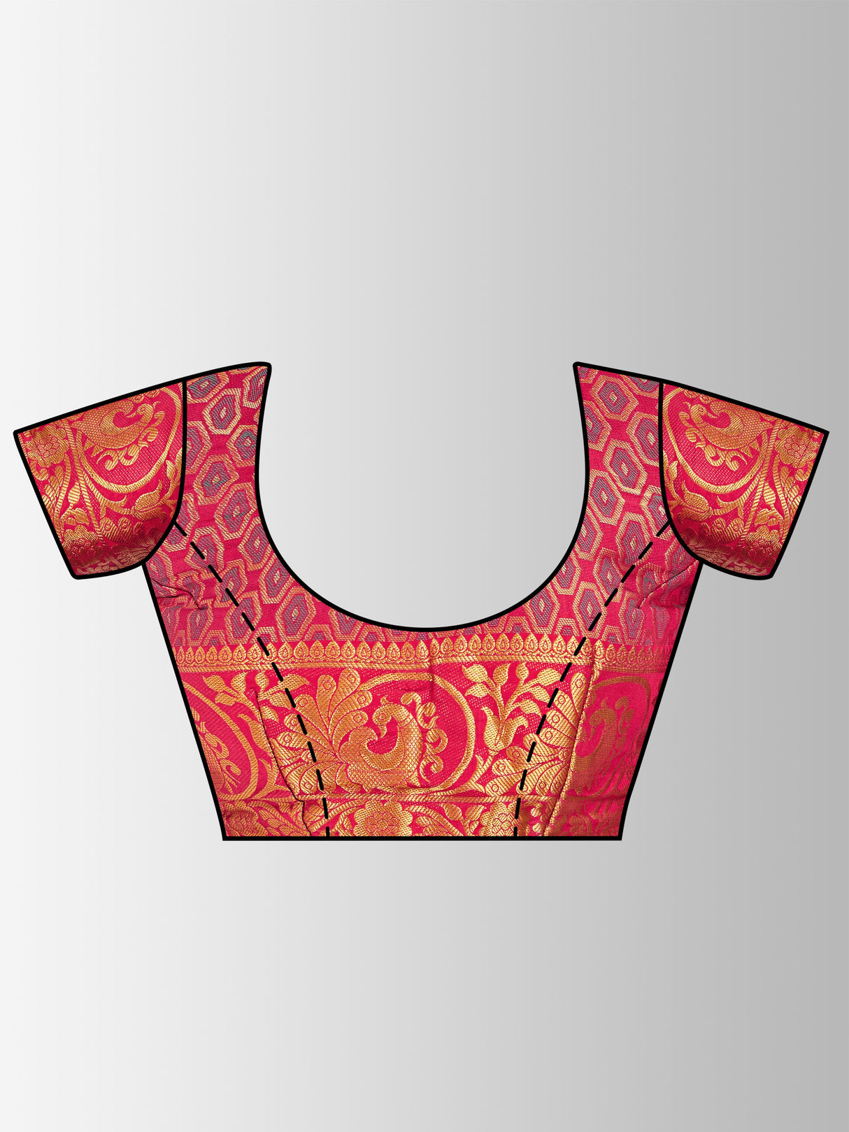 Mimosa Womens Art Silk Saree Paithani Grey Color