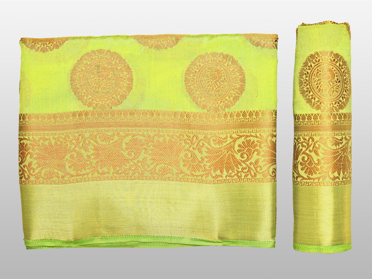 Mimosa Womens Art Silk Saree Kanjivaram Liril Color