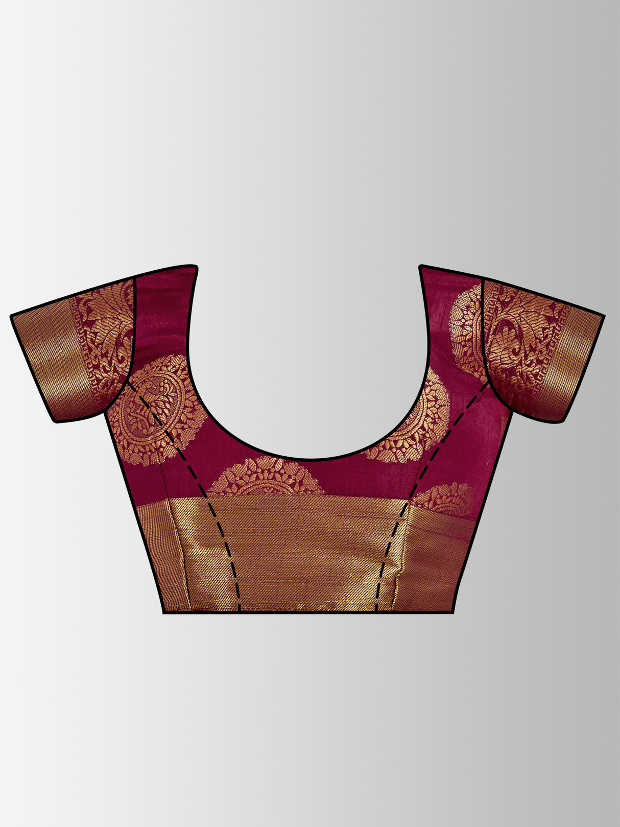 Mimosa Womens Art Silk Saree Kanjivaram Maroon Color