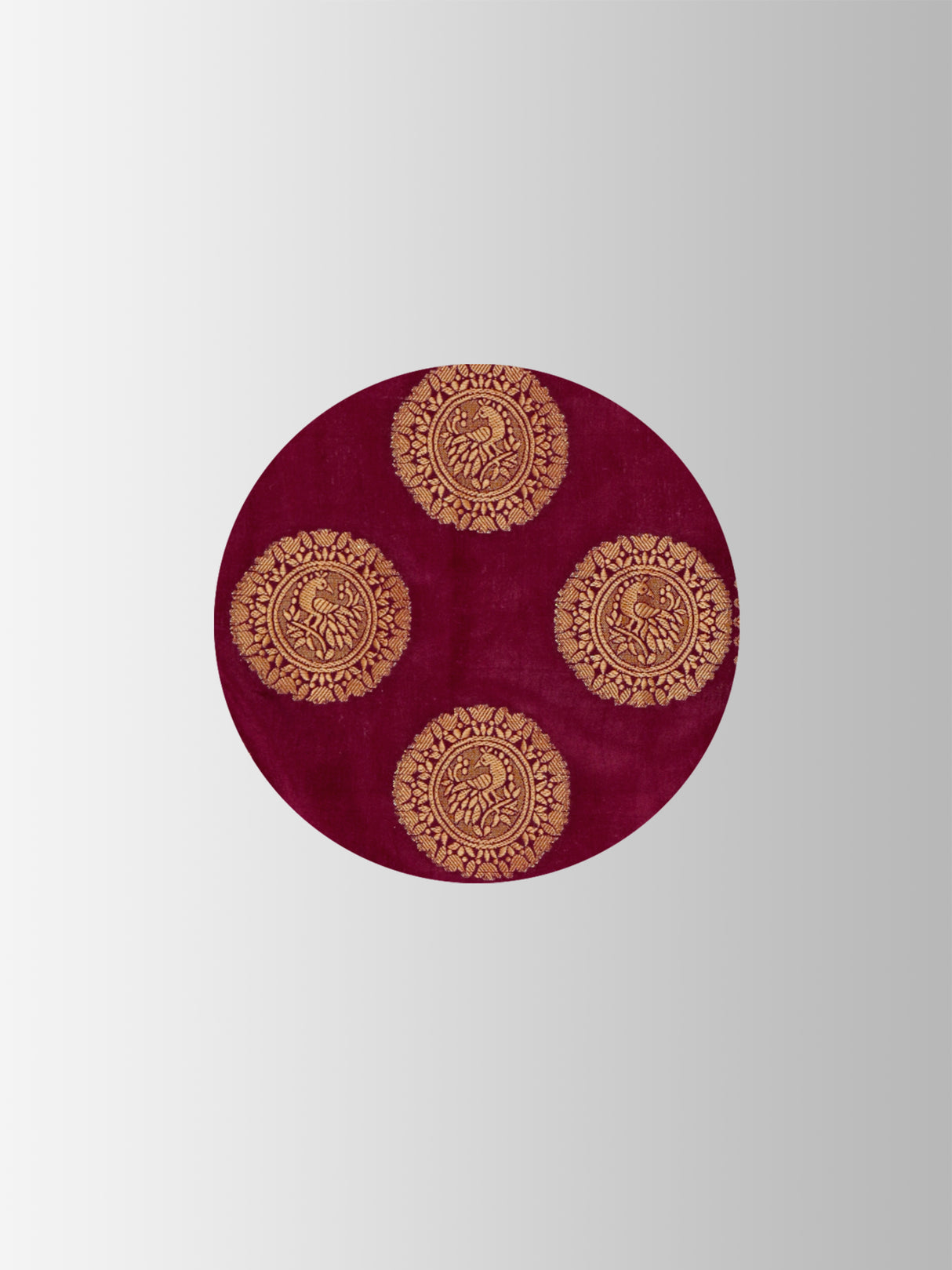 Mimosa Womens Art Silk Saree Kanjivaram Maroon Color