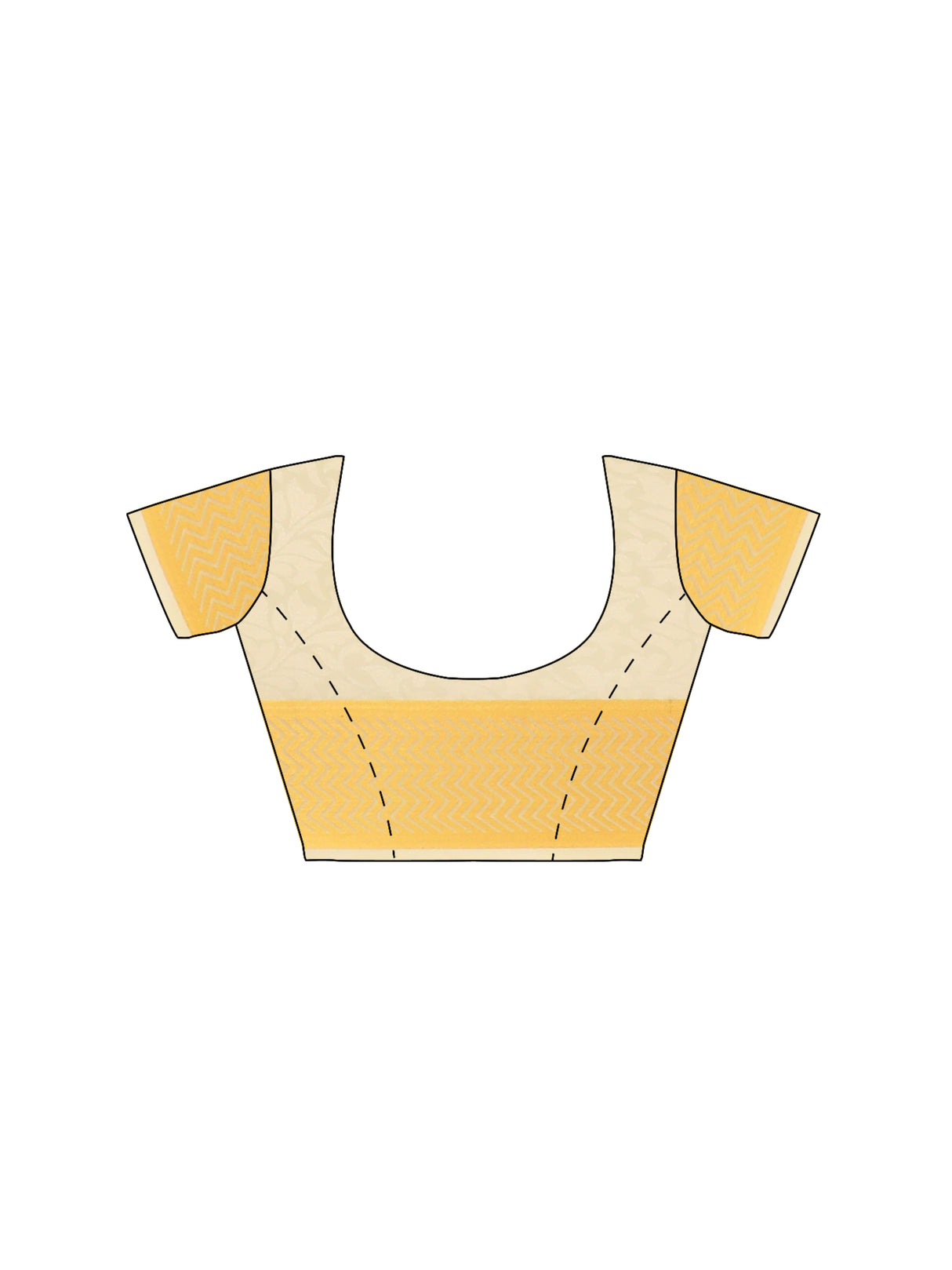 Mimosa Womens Art Silk Saree Kasavu Cream Color