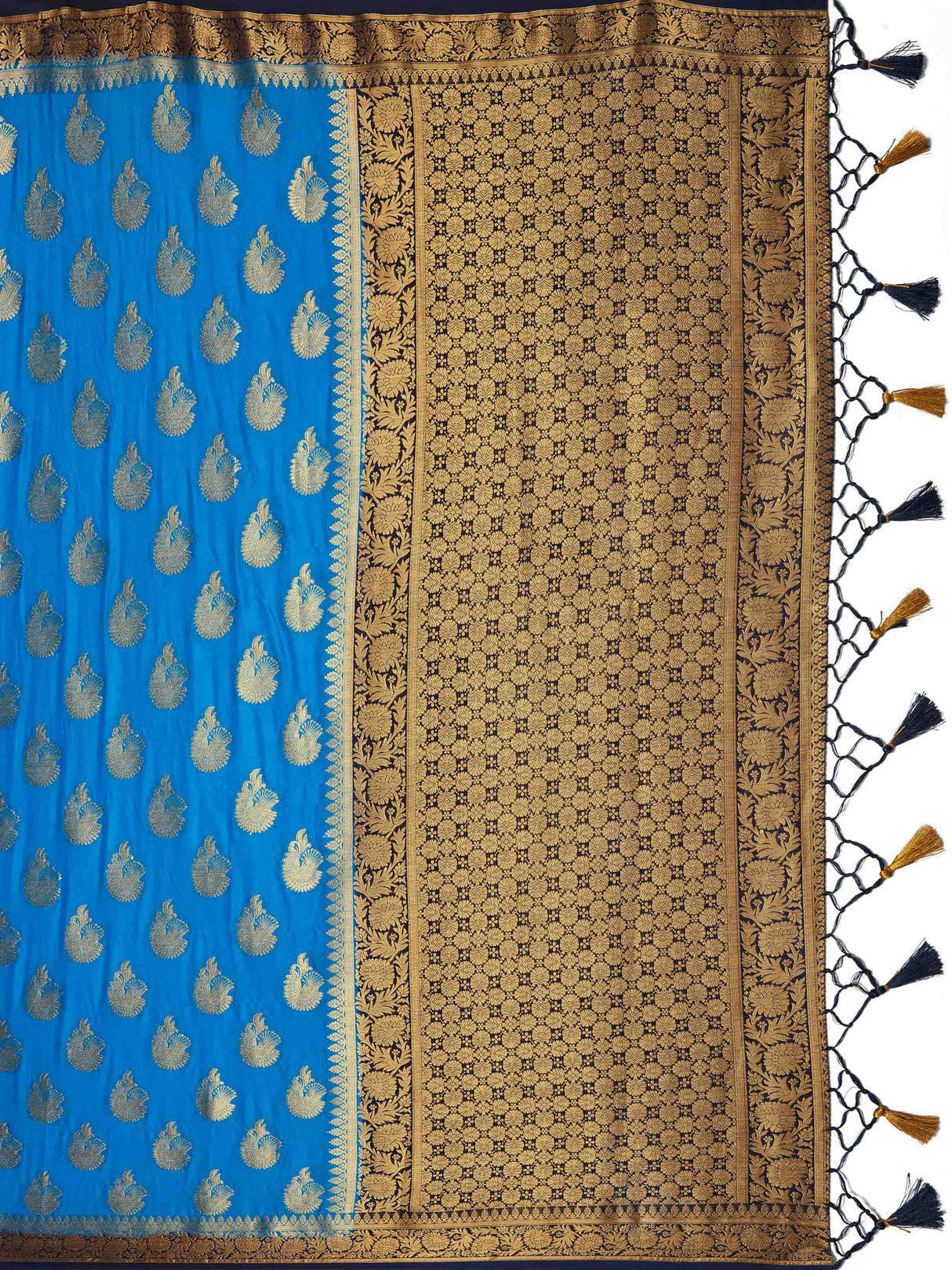 Mimosa Womens Crepe Saree Mysore Silk Ananda Color