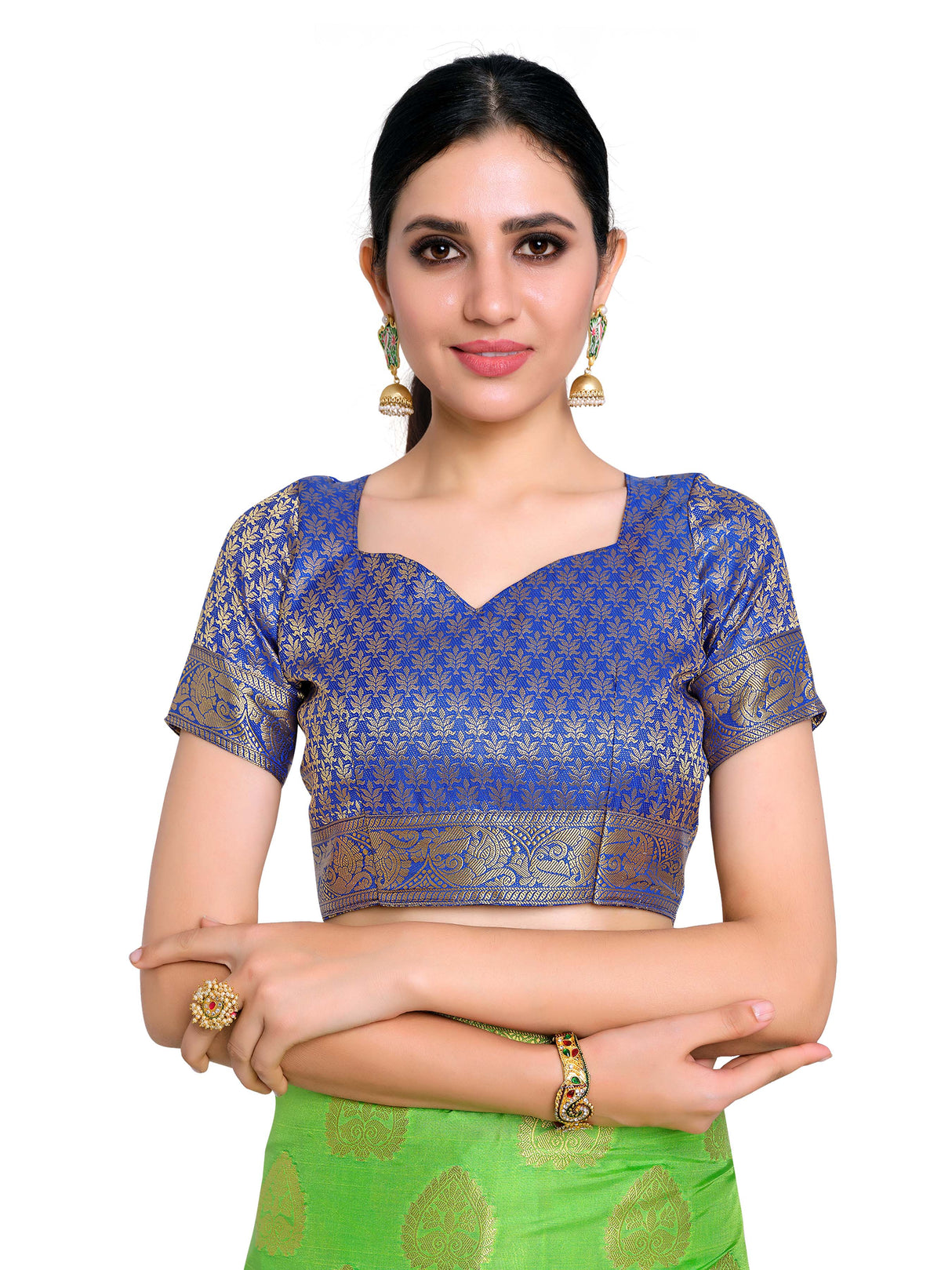 Mimosa Womens Art Silk Saree Kanjivaram Liril Color